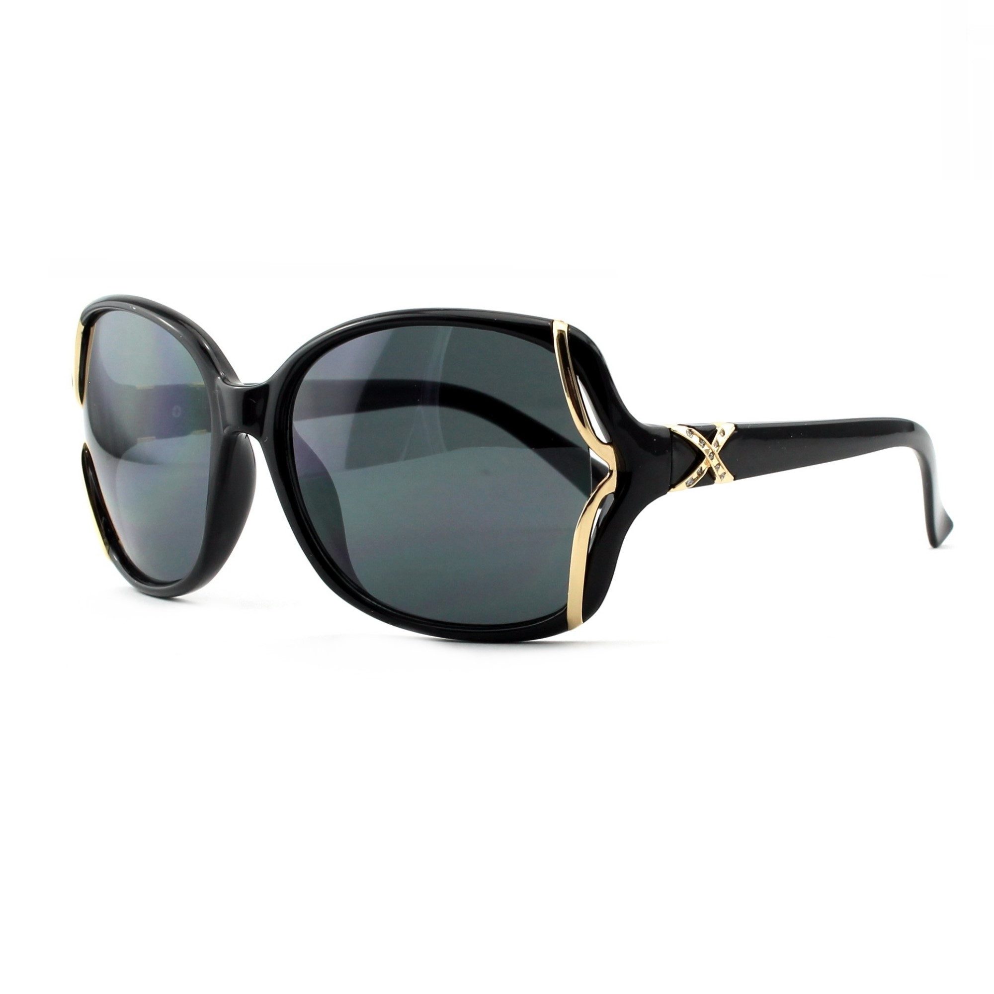 Rennec Sonnenbrille (elegante Damen Brille mit Brillenbeutel) Große Schmett günstig online kaufen