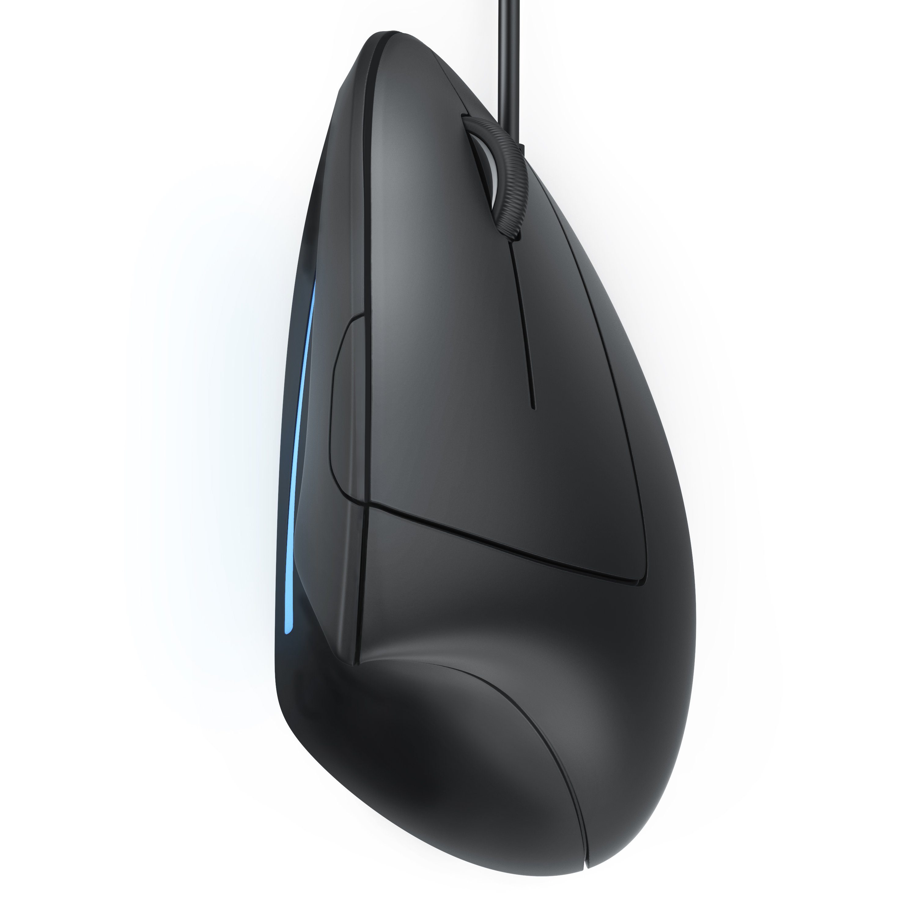 CSL optische vertikale Mouse, Vorbeugung gegen Mausarm/Tennisarm (RSI) ergonomische Maus (kabelgebunden, vertikale Ausführung, ergonomisches Design, armschonend, 5 Tasten)