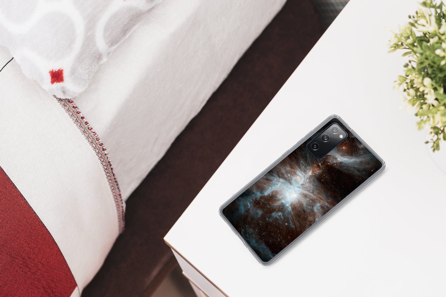 MuchoWow Handyhülle für Samsung Galaxy S20 FE Galaxie - Planet - Sterne, Phone Case, Silikon, Schutzhülle Dünn