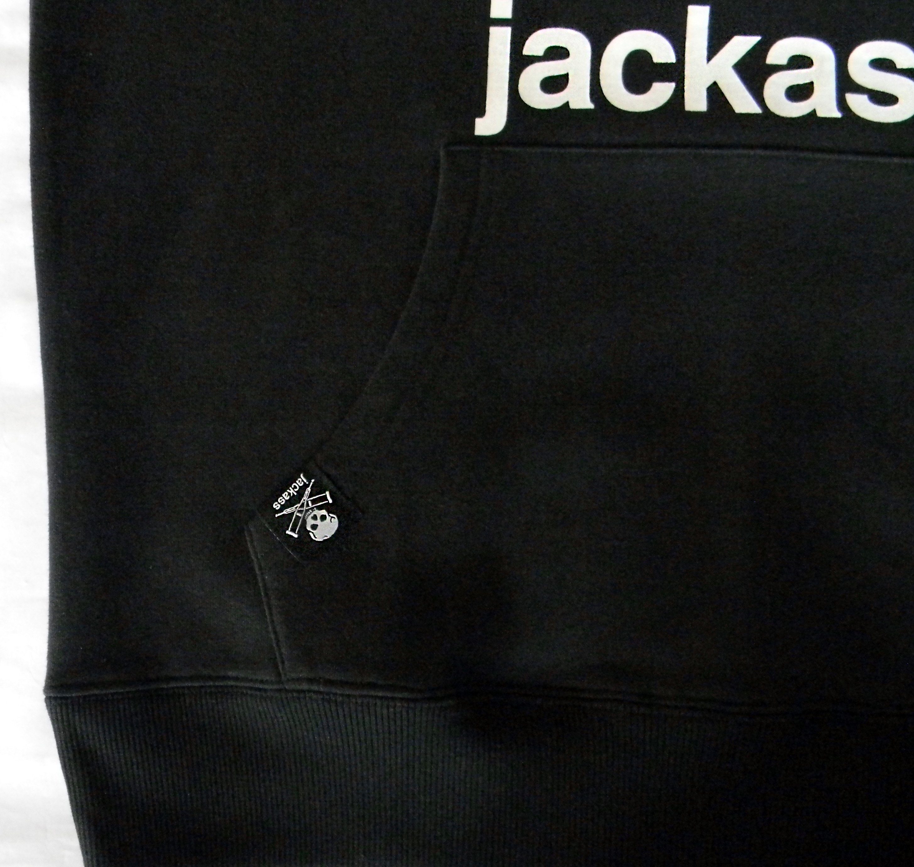 Schwarz, Frontprint Stück) Skull, mit Herren Hoodie, Kapuzensweatshirt Jackass, Classic (Stück, 1-tlg., jackass