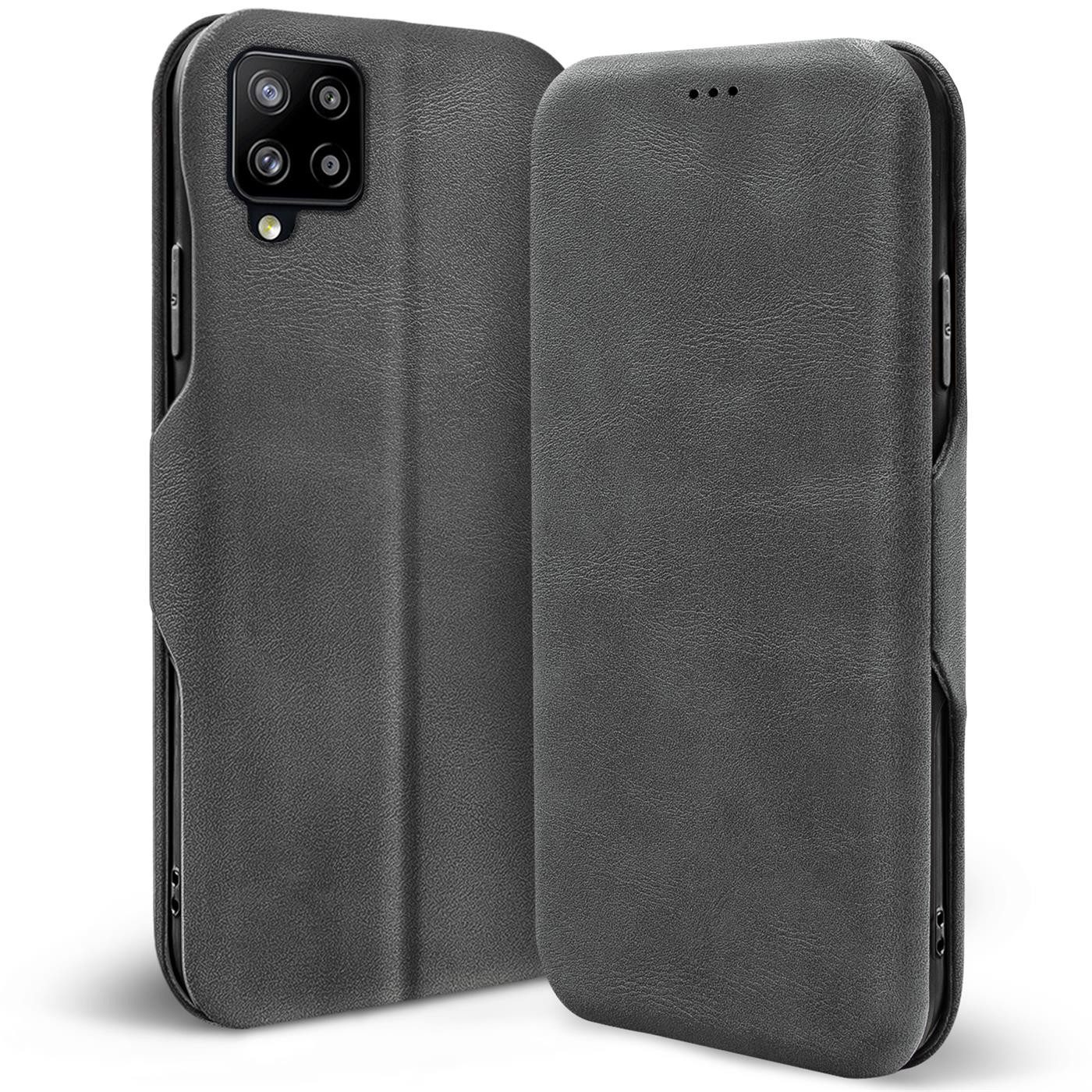 CoolGadget Handyhülle Business Premium Hülle Für Samsung Galaxy M32 6,4 Zoll, Handy Tasche mit Kartenfach für Samsung M32/M22 Schutzhülle