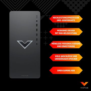 HP Victus TG02-0225ng Gaming-PC (AMD Ryzen 5 5600G, Radeon RX 6400, 16 GB RAM, 512 GB SSD)