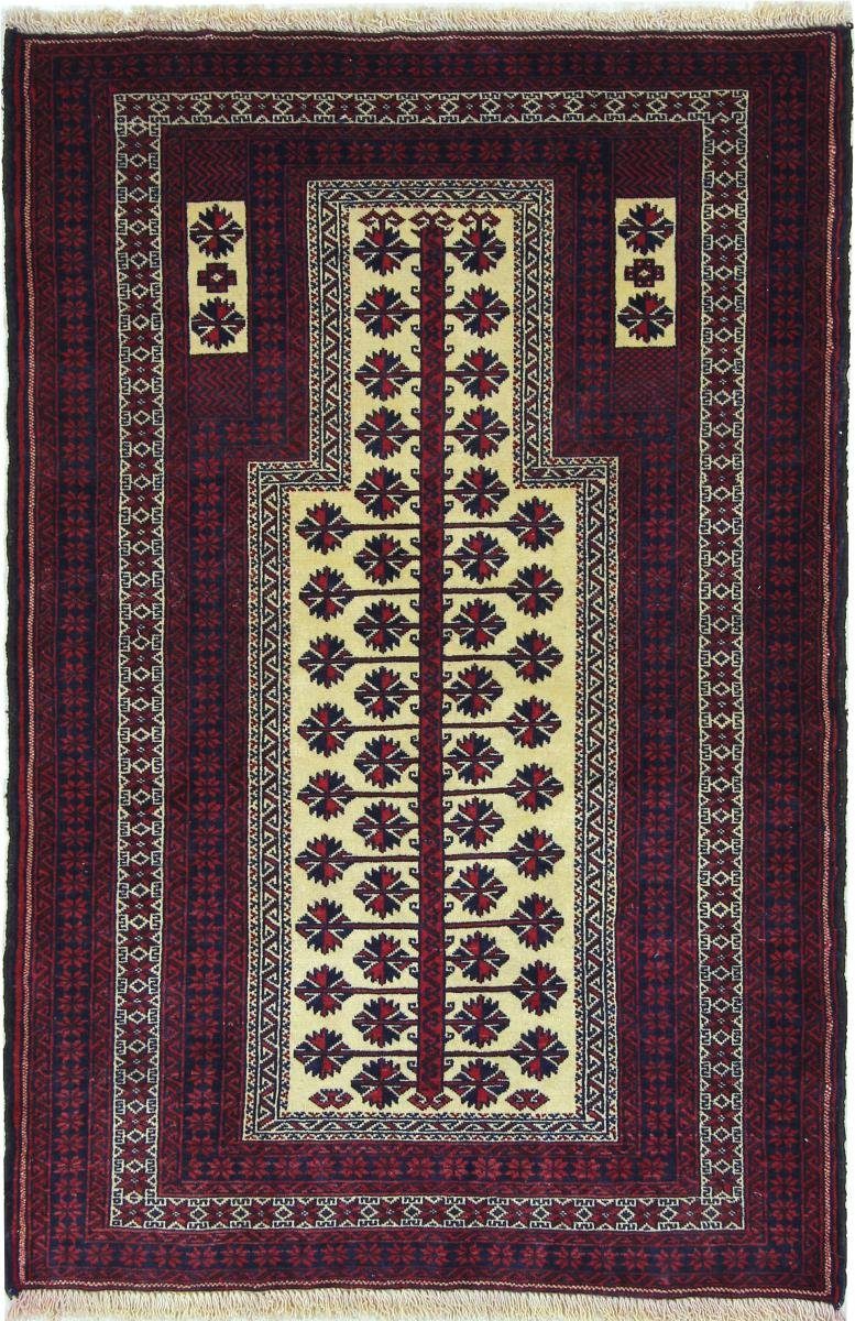 Orientteppich Belutsch 99x149 Handgeknüpfter Orientteppich / Perserteppich, Nain Trading, rechteckig, Höhe: 6 mm