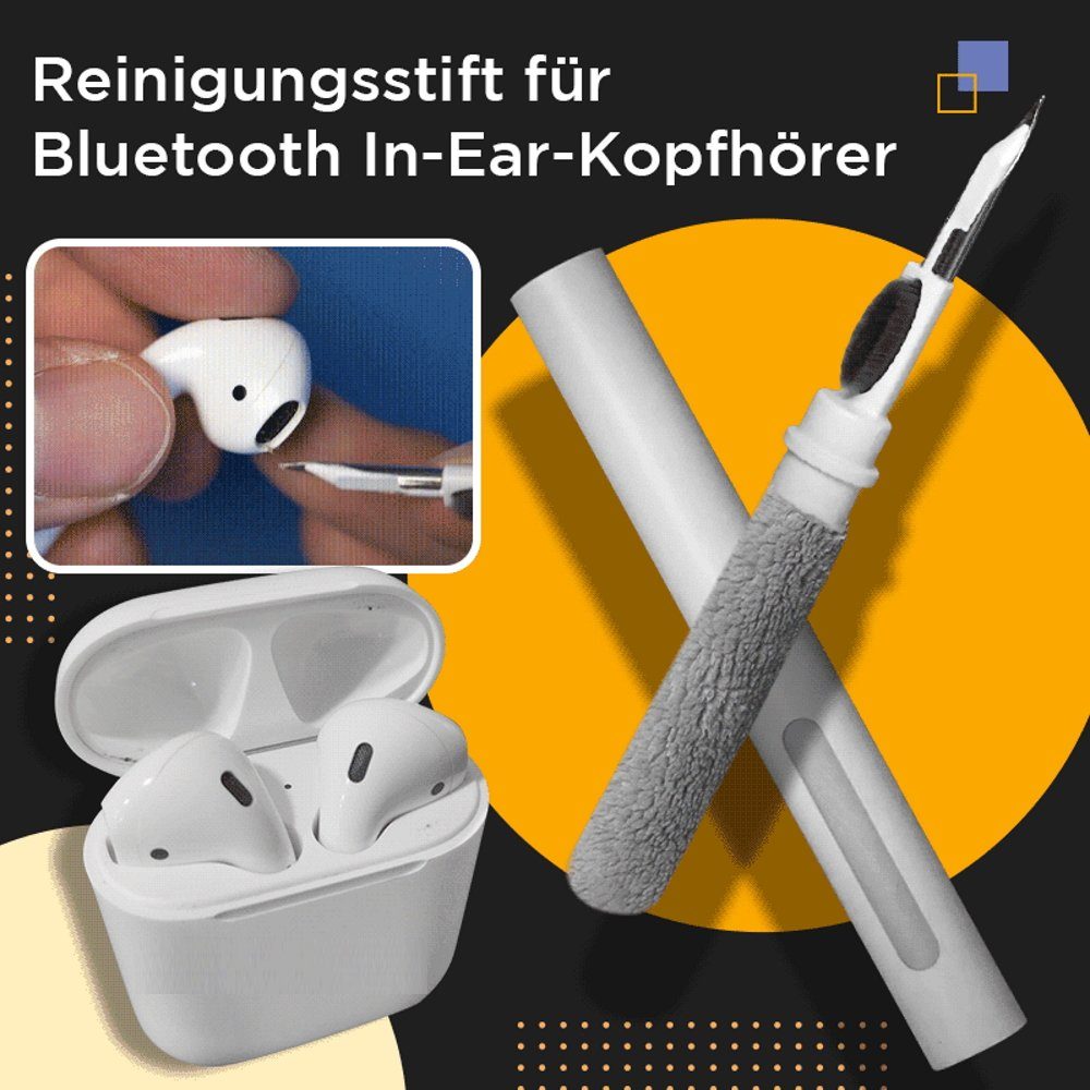 Reinigung Reiniger Kopfhörer Kopfhörer Reiniger Ohrstöpsel & Bürste Pinsel Reinigungsset für Headset Cleaner Smartphone Reinigungsstift MAVURA