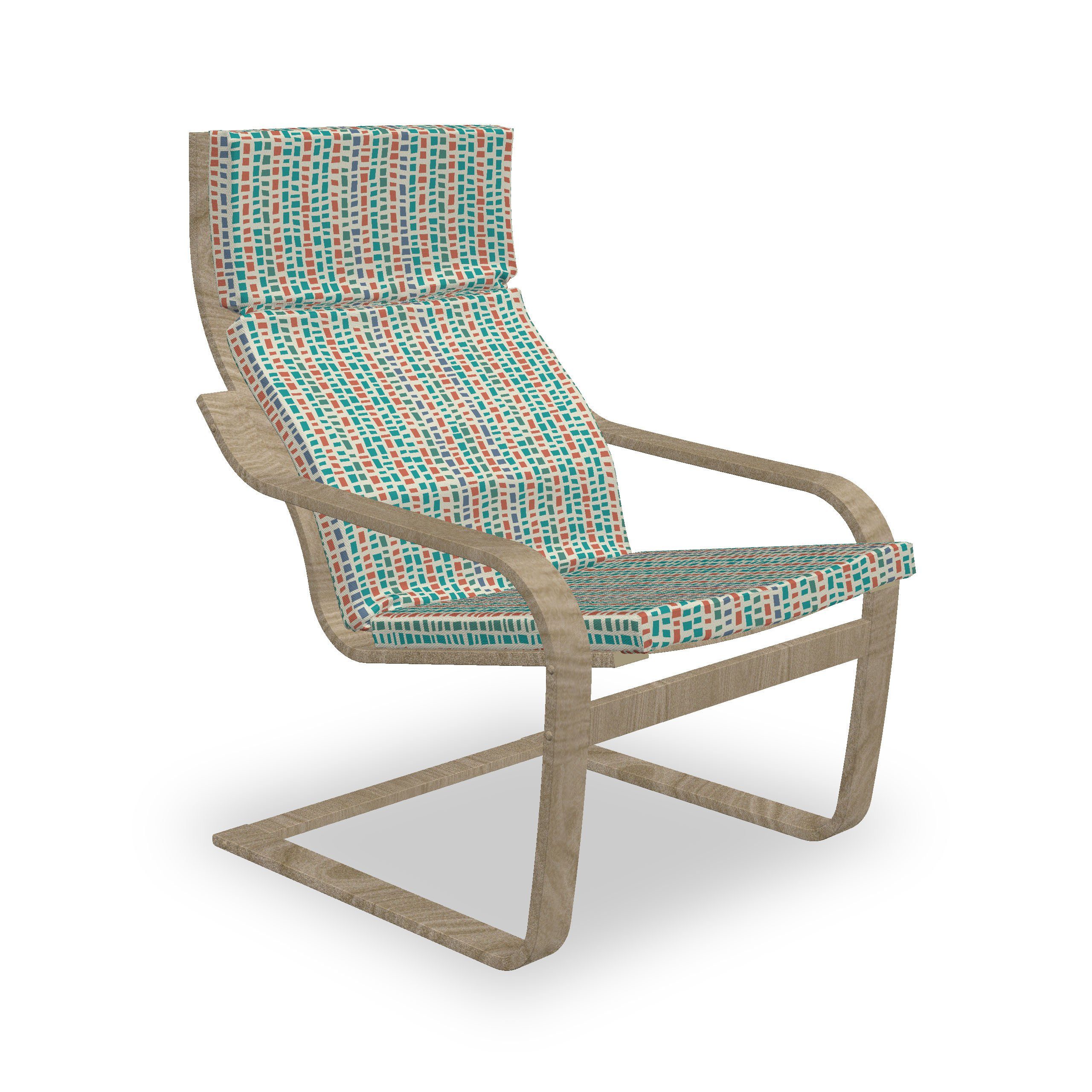 Formen Hakenschlaufe Sitzkissen Abakuhaus Terrazzo Mosaik mit Stuhlkissen und mit Reißverschluss, Unregelmäßige Stuhlkissen