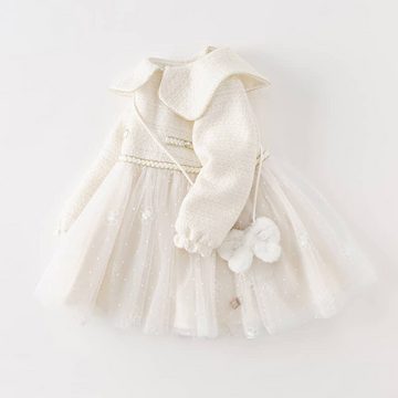 Dave & Bella Germany Babydollkleid Ikonische Tweed-Kleid mit Tasche (2-tlg)