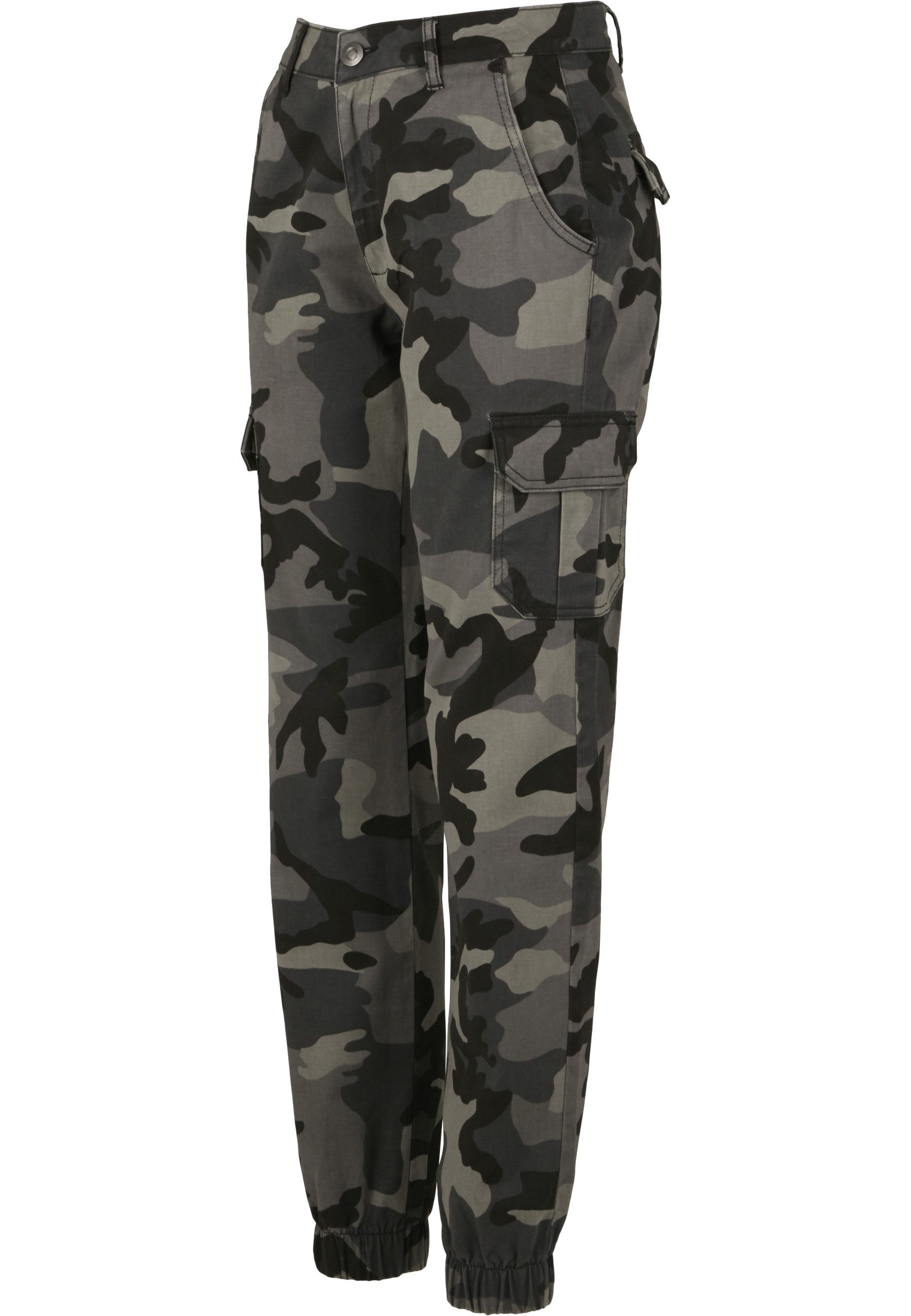 URBAN CLASSICS Cargohose Urban Classics Damen Ladies High Waist Camo Cargo Pants (1-tlg)