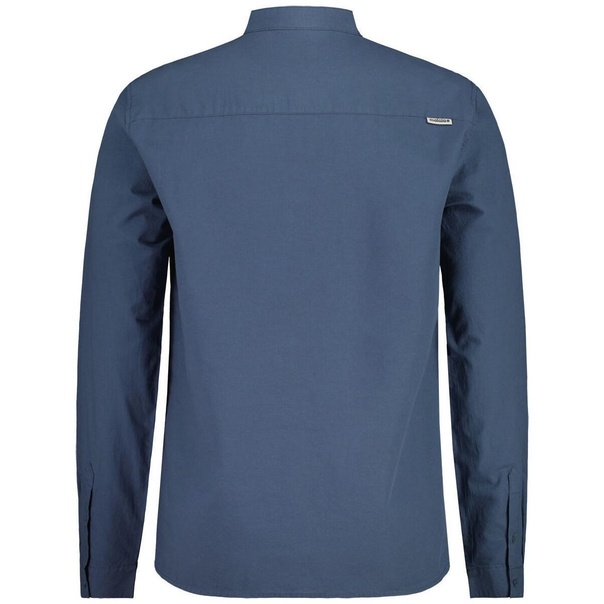 Maloja Kurzarmshirt MartinoM. Hemd aus Hanf und Bio-Baumwolle. Mit Stehkragen, Manschetten und