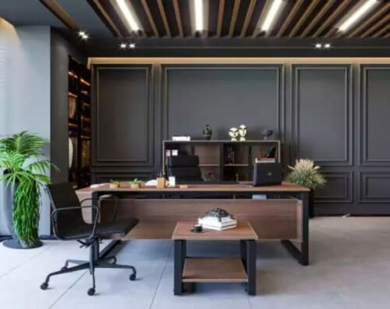 1x JVmoebel Holz (1-St., Brauner Luxus Stilvolle Schreibtisch), Schreibtisch Made in Europa Schreibtisch Einrichtung nur Büromöbel