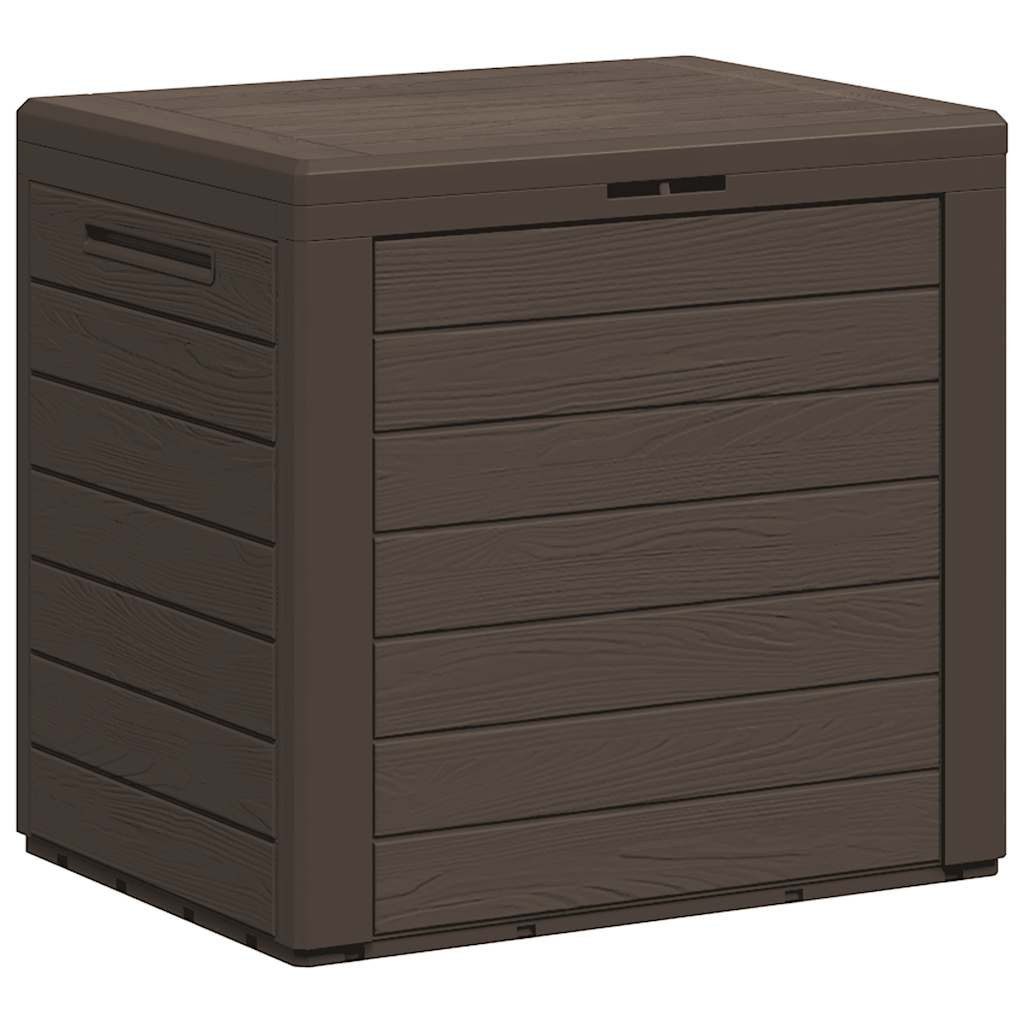 vidaXL Gartenbox Gartentruhe Braun 58,5x46x55 cm Polypropylen
