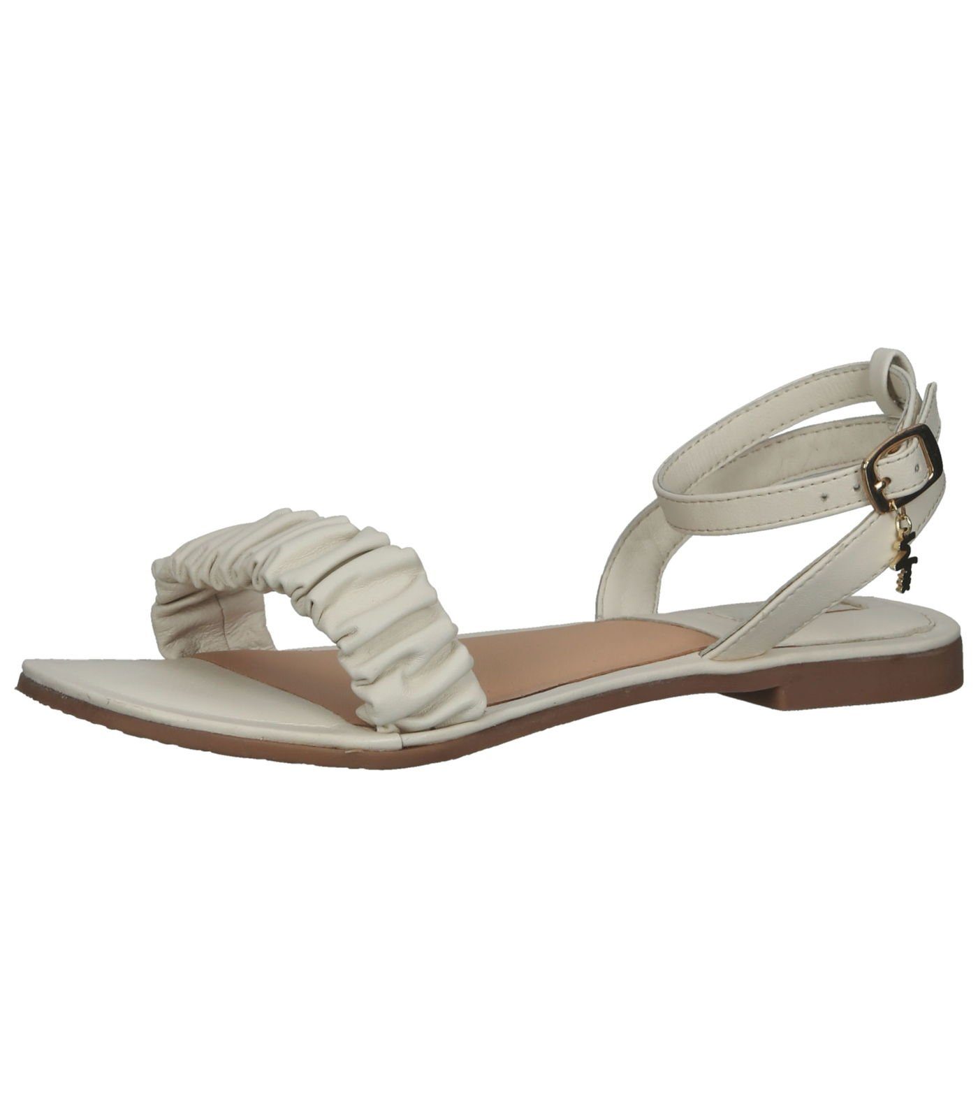 Mexx Sandalen Leder Riemchensandalette Weiß