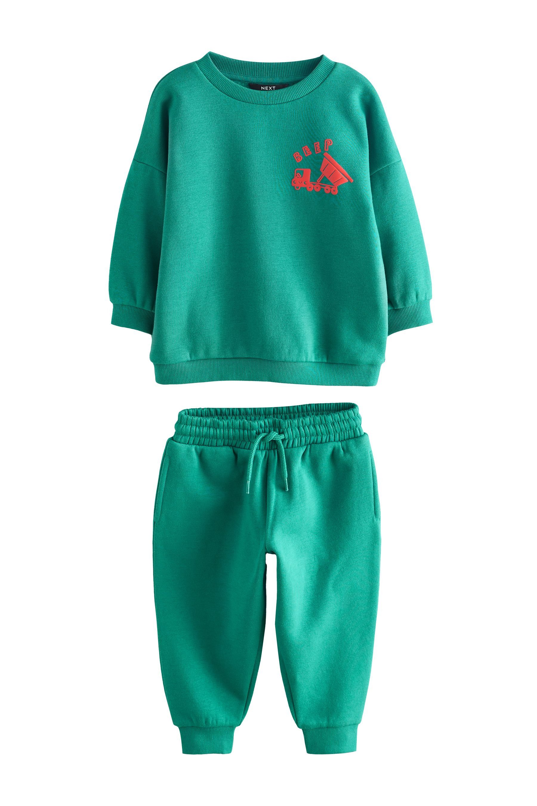 Next Sweatanzug Rundhalspullover mit Print und günstig online kaufen