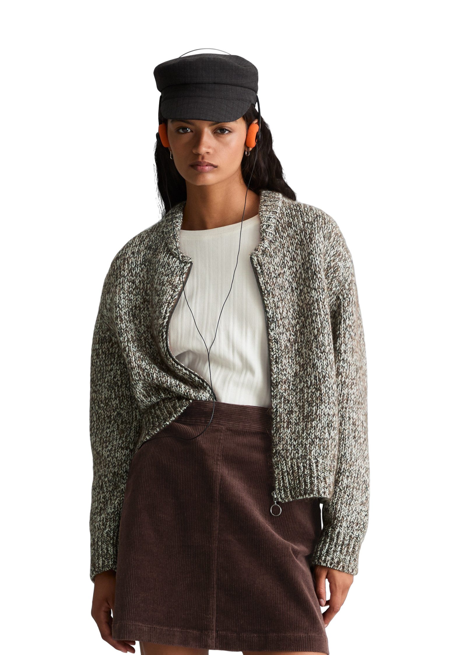 Marc O'Polo DENIM Cardigan relaxed aus Schurwolle-Alpakawolle-Mix