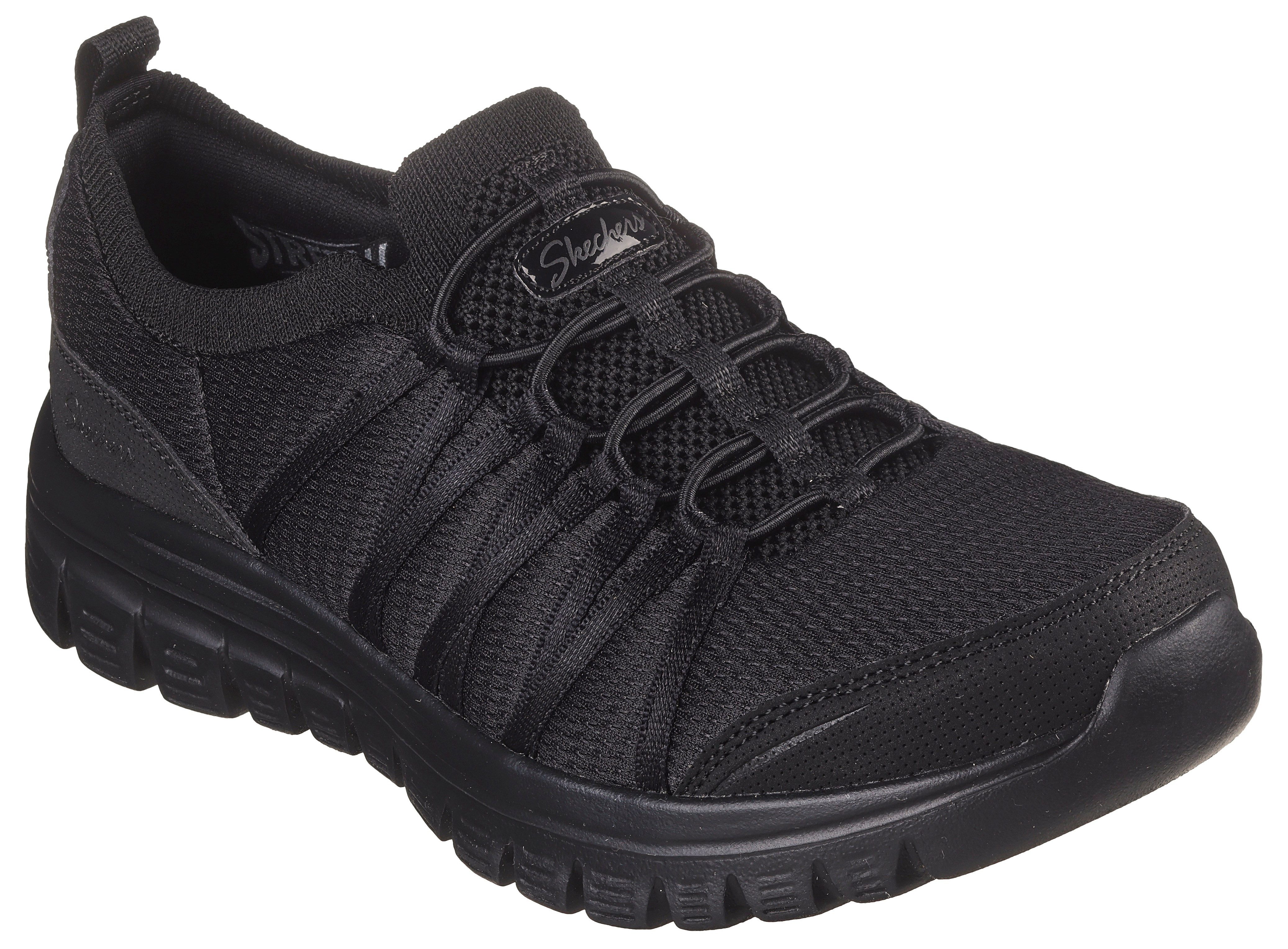 Skechers GRACEFUL SOFT SOUL Slip On Sneaker mit Memory Foam Ausstattung Obermaterial aus strapazierfahigem Textil und Lederimitat mit Stretch Fit