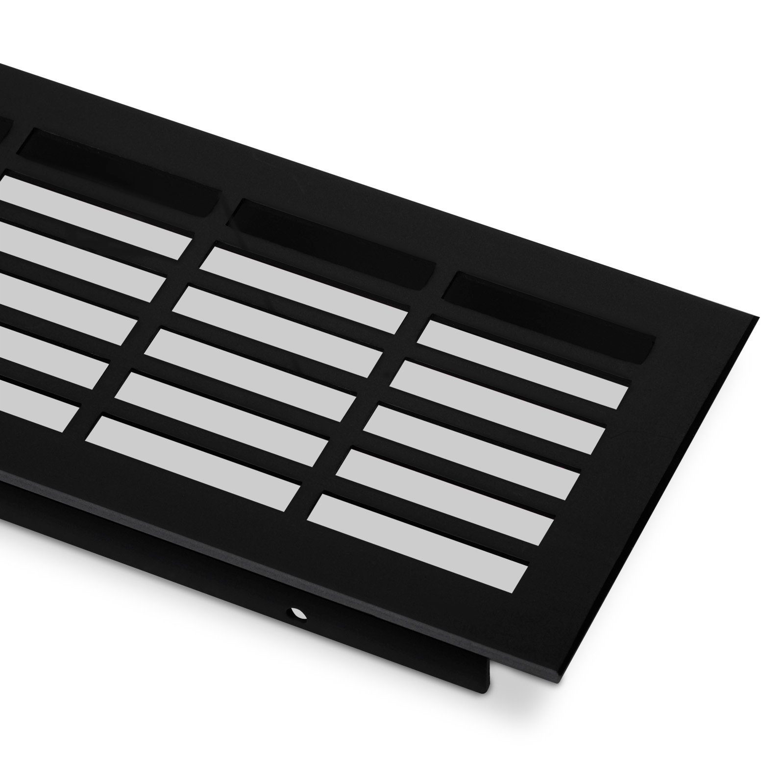 SO-TECH® Lüftungsgitter Lochung eckig / schwarz eloxiert / 250 - 900 mm (1 günstig online kaufen