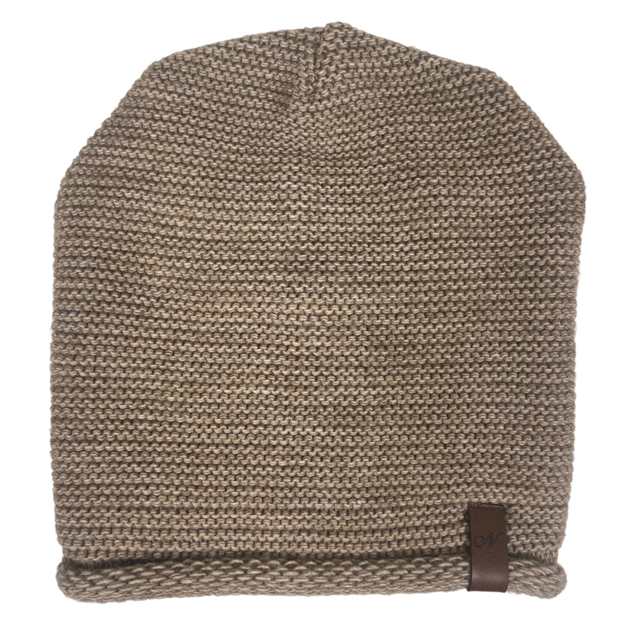 Taschen4life Beanie Mütze & Schal - N-Set unisex (2 teilig, Long-Beanie & Loop-Schal) für Damen und Herren, Strick uni einfarbig, klassisch modischer Stil