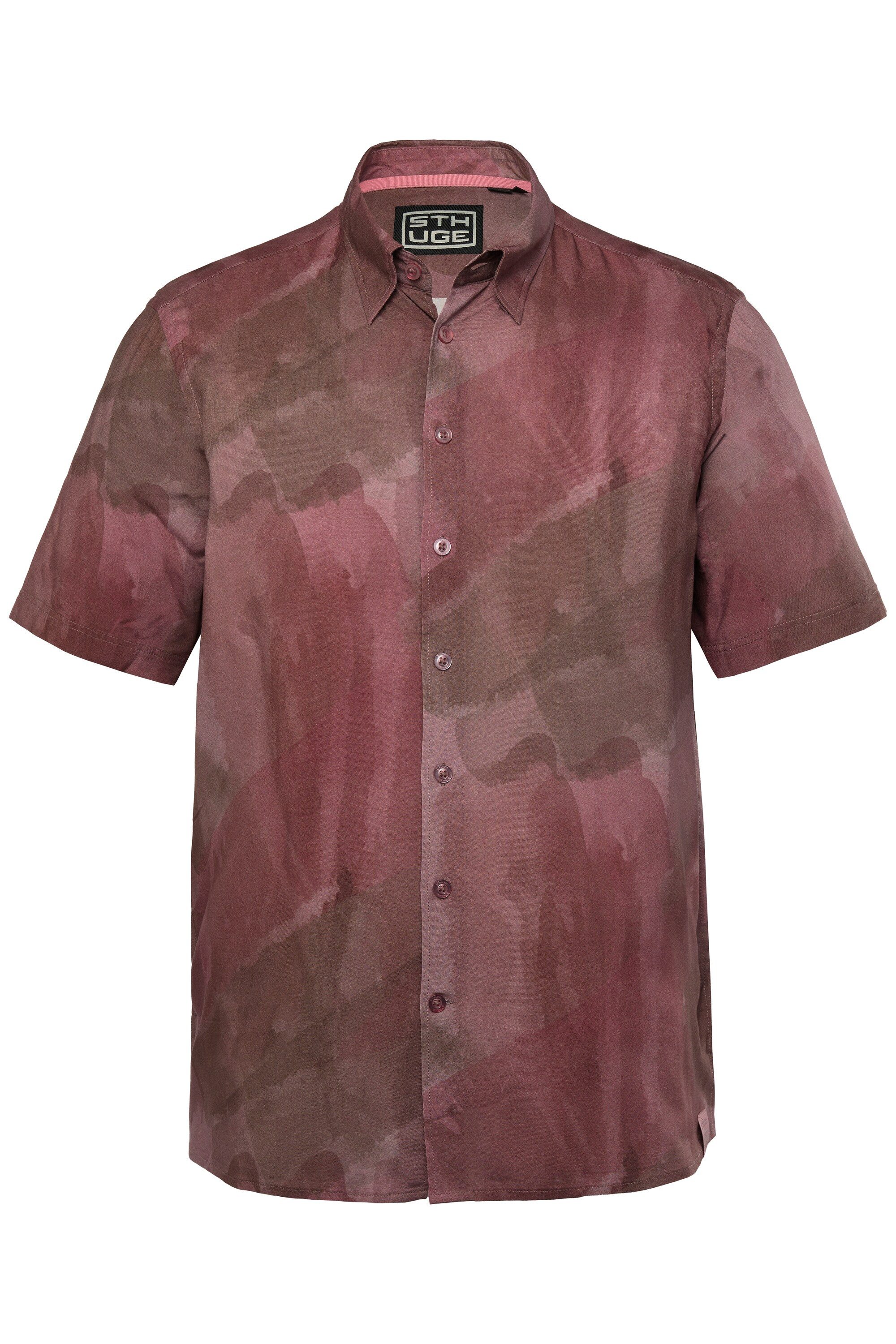 STHUGE Kurzarmhemd STHUGE Hemd Halbarm covered Buttondown-Kragen günstig online kaufen