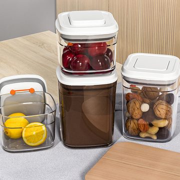 Lubgitsr Frischhaltedose Press-Typ-Quadratbehälter, leichte Aufbewahrungsbehälter mit Deckel, (1-tlg)