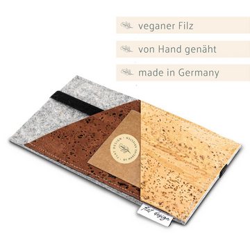 flat.design Handyhülle Filz für Oppo Find X5 Pro, Schutzhülle Filzhülle Filztasche Filz Hülle Tasche handmade in Germany