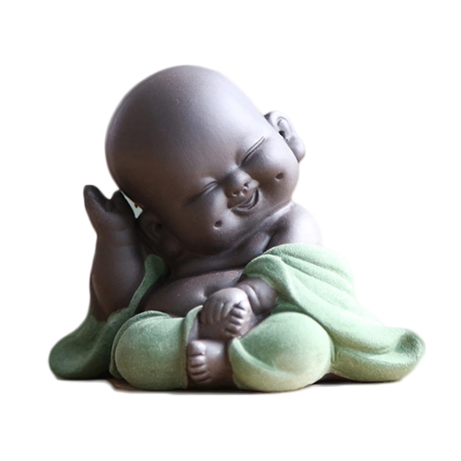 HYTIREBY Buddhafigur Lachender Maitreya Buddha,Dekoration Geschenk (1 St), Tee-Set für Zuhause, Büro, Auto, Geschenk