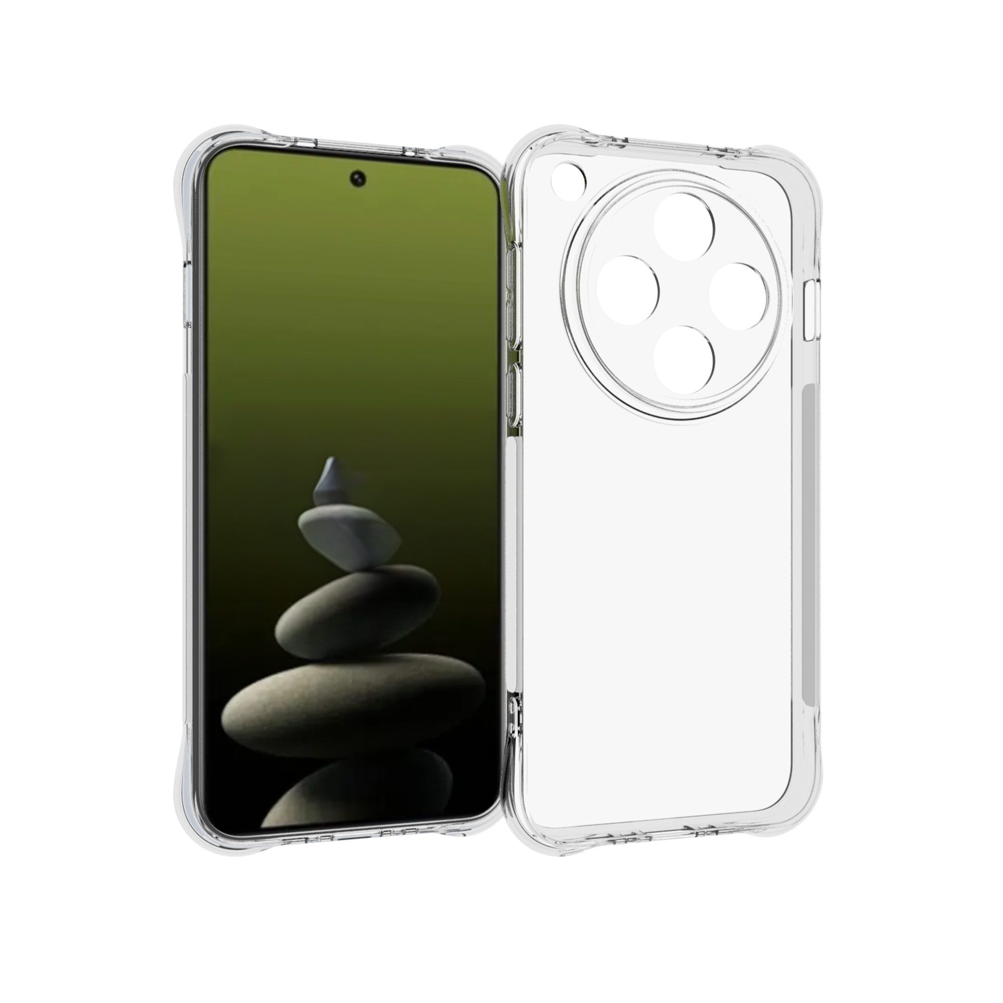 mtb more energy Smartphone-Hülle Clear Armor Case für Oppo Find X8 5G, Transparente TPU Schutzhülle Case Backcover mit Anti-Shock Verstärkung