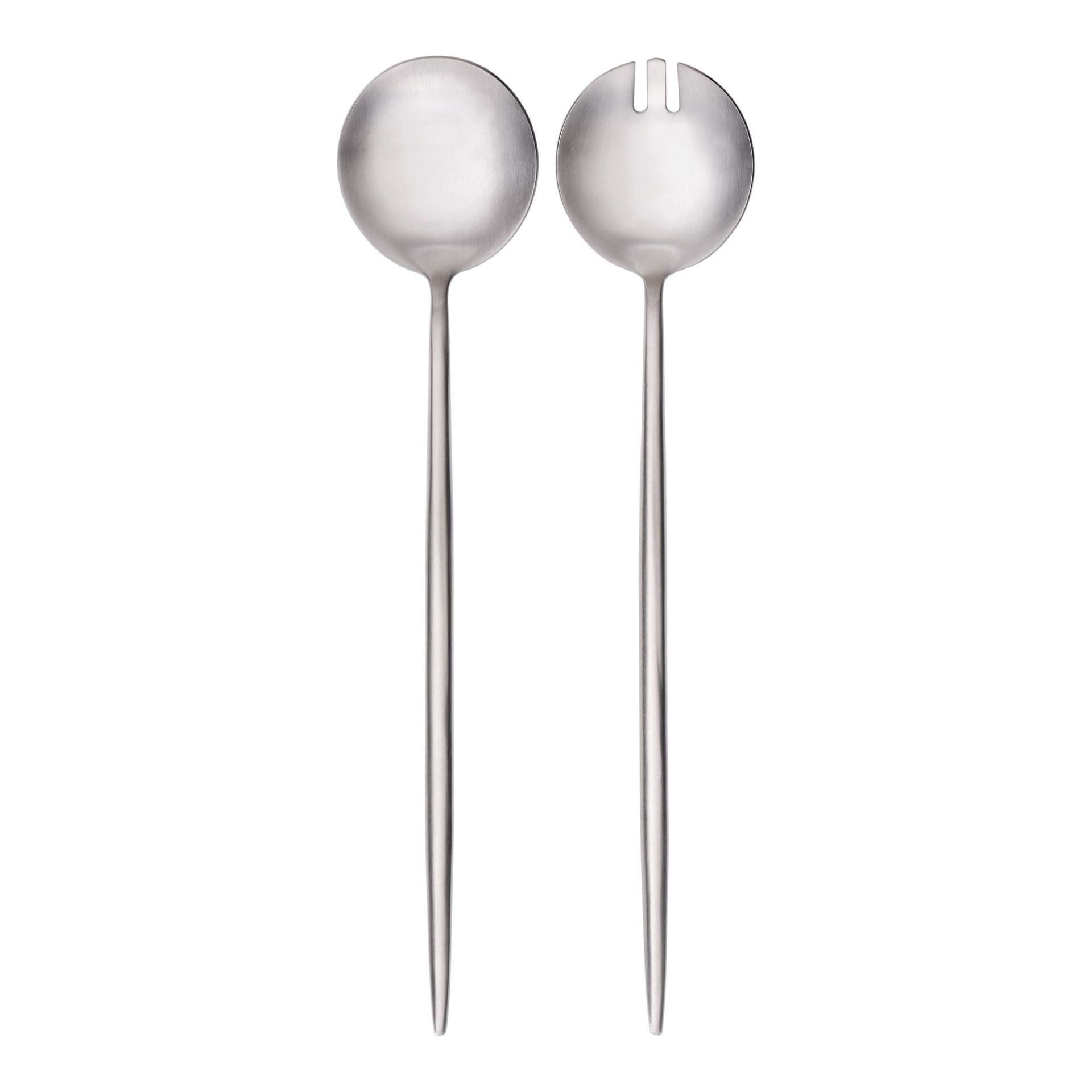 GRÄWE Salatbesteck, Gräwe Salatbesteck Provence, silber, Edelstahl, Matt