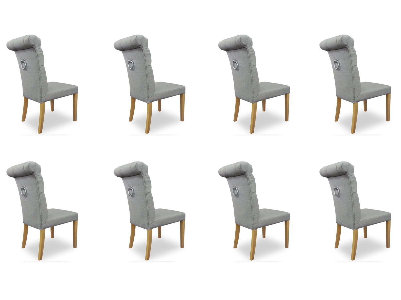 JVmoebel Stuhl, 8x Stühle Stuhl Polster Design Lounge Club Sitz Lehn Garnitur Sessel Antoin Neu