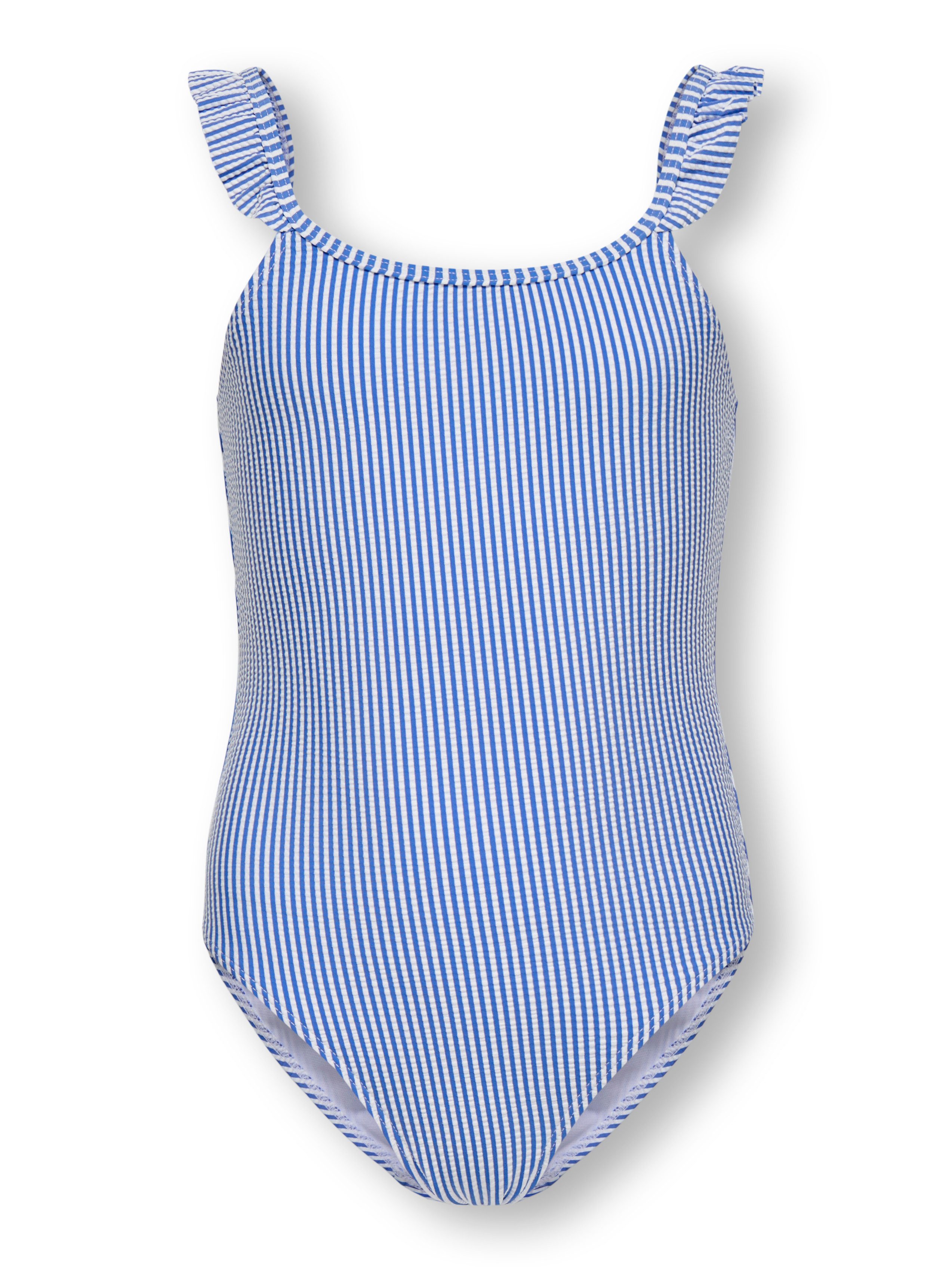 KIDS ONLY Badeanzug KOGSUNNY STRUCTURE SWIMSUIT ACC mit kleiner Rüsche an der Schulter