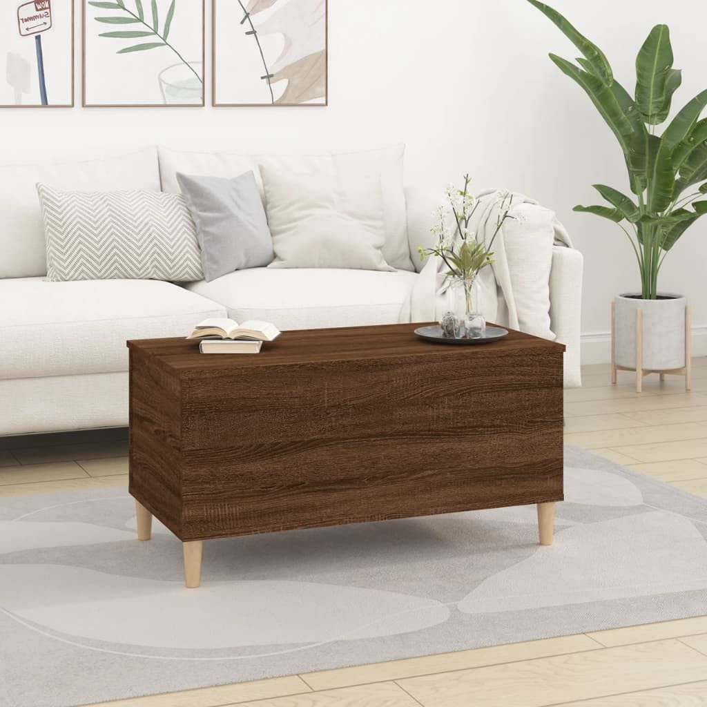 vidaXL Couchtisch Couchtisch Braun Eichen-Optik 90x44,5x45 günstig online kaufen