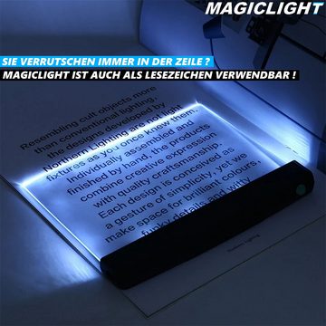 MAVURA Lesehilfe MAGICLIGHT LED Buchlampe Leseleuchte Lesezeichen Leselampe, Buch Lampe Buchlicht mit Seitenclip