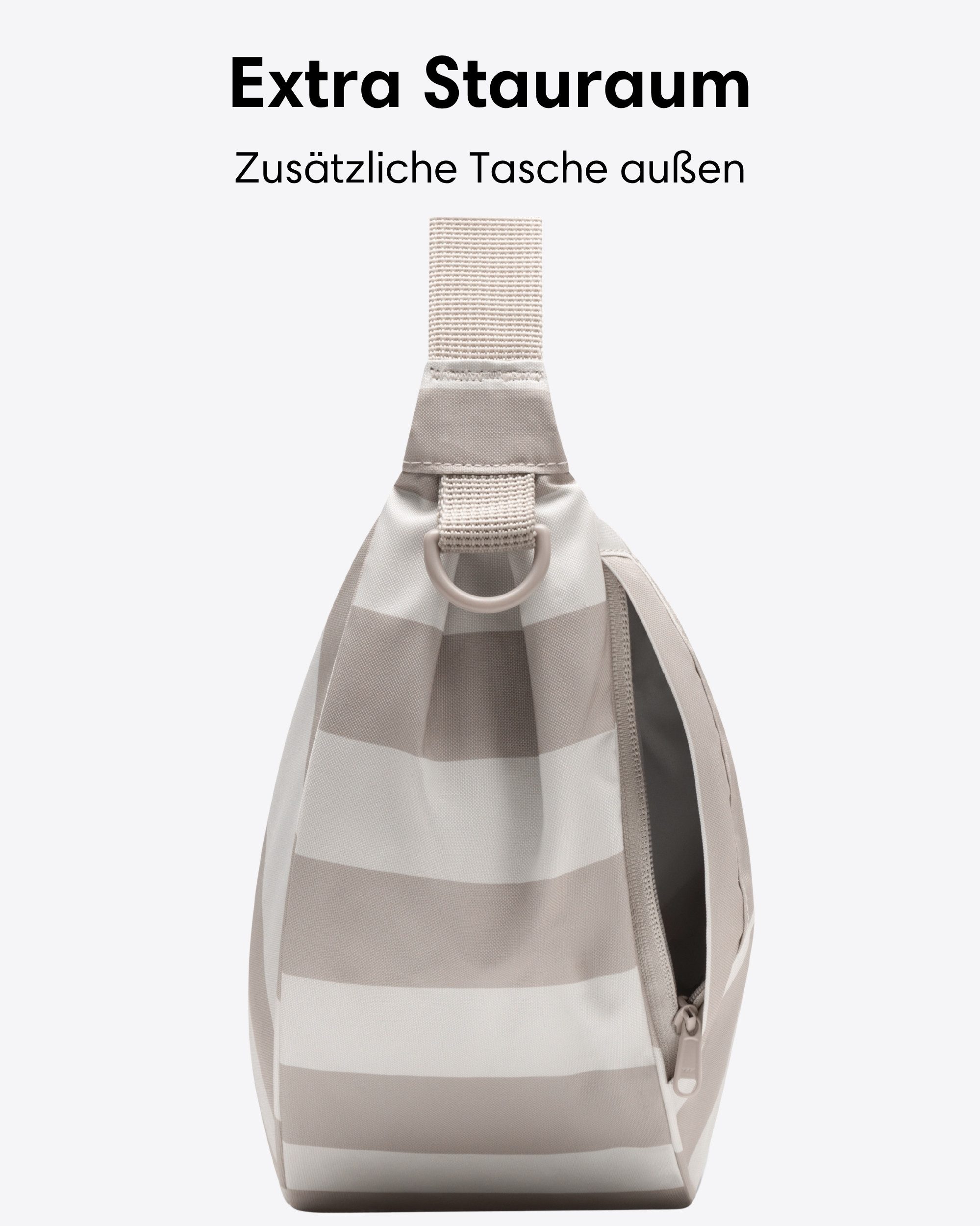 LARKSON Umhängetasche Solveig Medium Halbmondtasche für Damen und Herren, Stylische Crossbody Bag in Halbmond Form – Bild 5 von 5