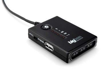 BigBen USB Adapter Converter Kabel + USB-Hub Controller (Abschluss von Sony PS2 Controller an PS3 Konsole oder PC)