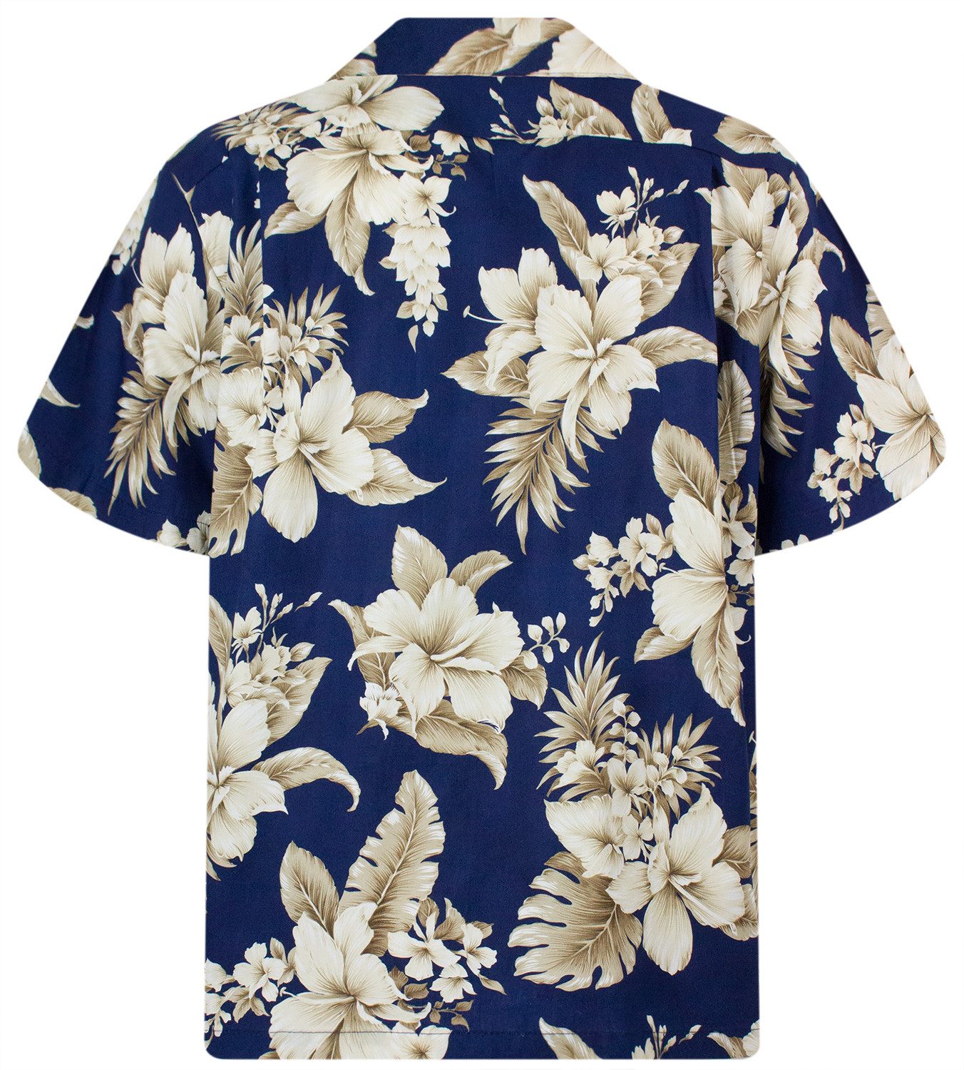 KY's Hawaiihemd Goldbraune Blume Original Hawaiihemd günstig online kaufen