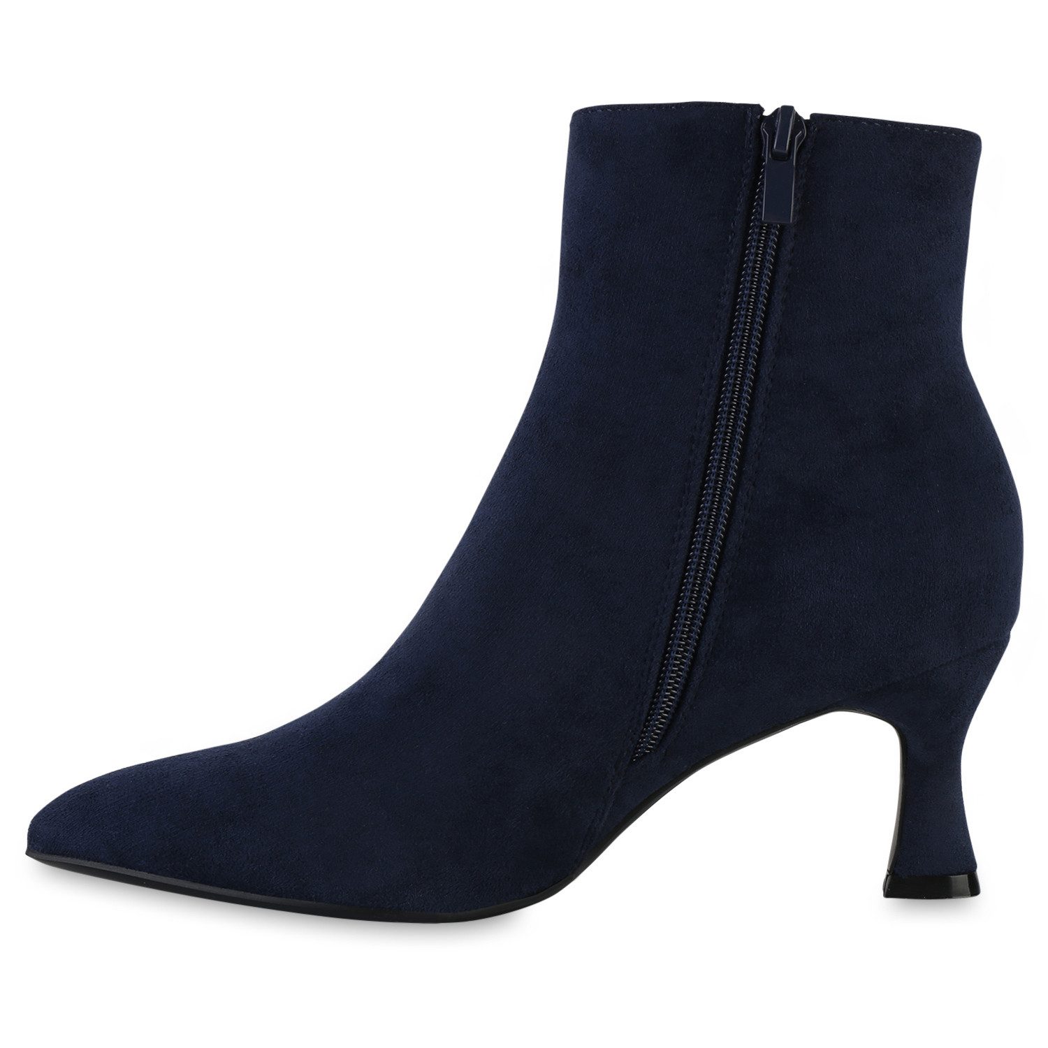 VAN HILL 840599 Stiefelette Damen Klassische Stiefeletten Stiletto Spitze B günstig online kaufen