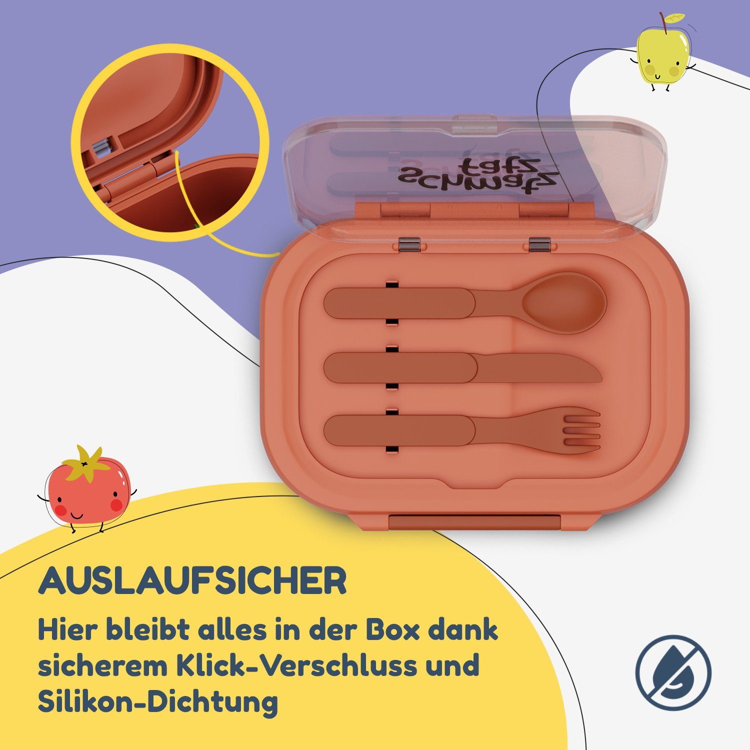 Bunko Fächer, Tritan, Lunchbox Frischhaltedose (Packung) 3 Klarstein