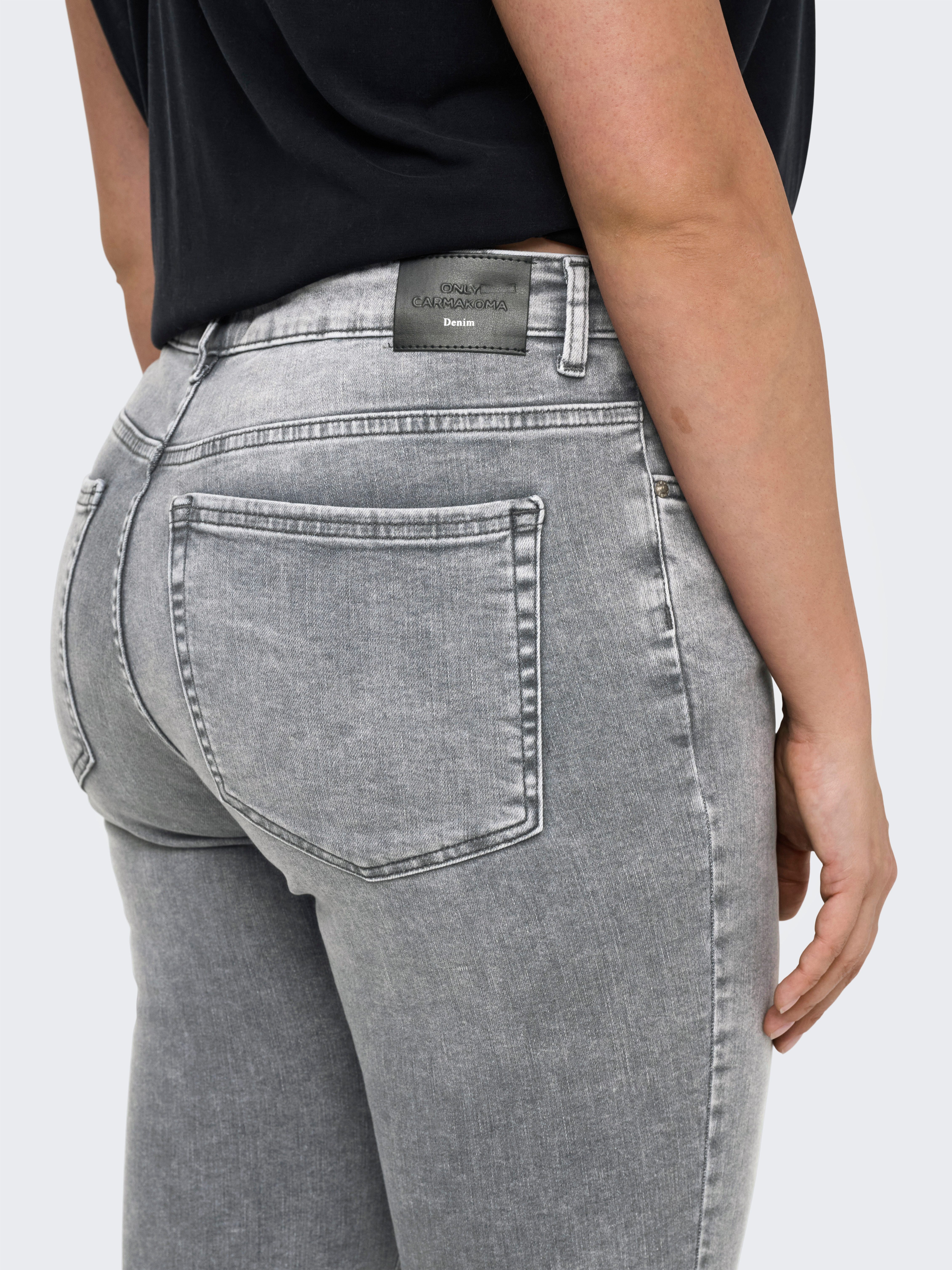 ONLY CARMAKOMA 7/8-Jeans CARWILLY REG SK CROPPED FLARE DNM TAI01 günstig online kaufen