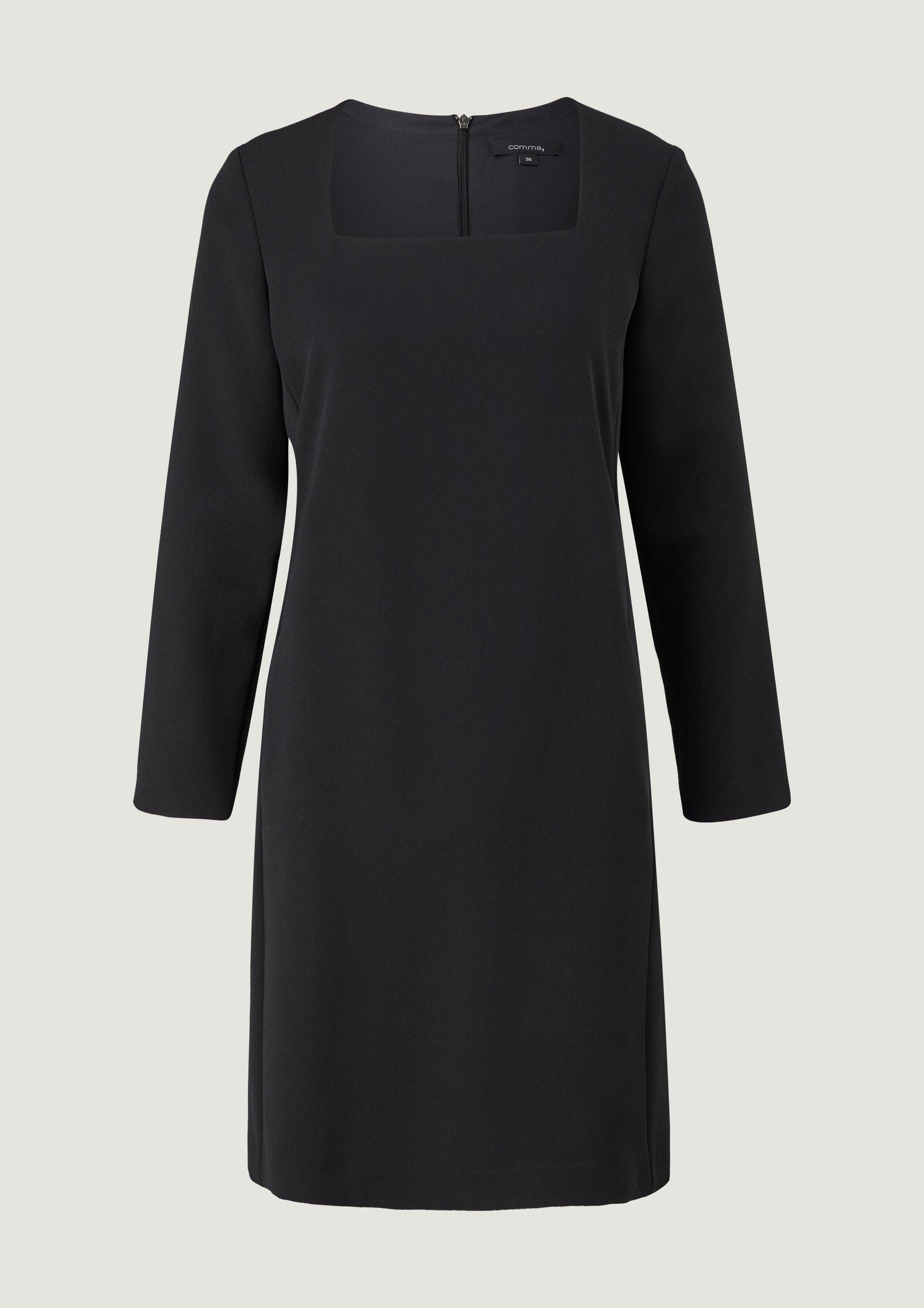 comma Minikleid Kleid Kleid mit Karreeausschnitt