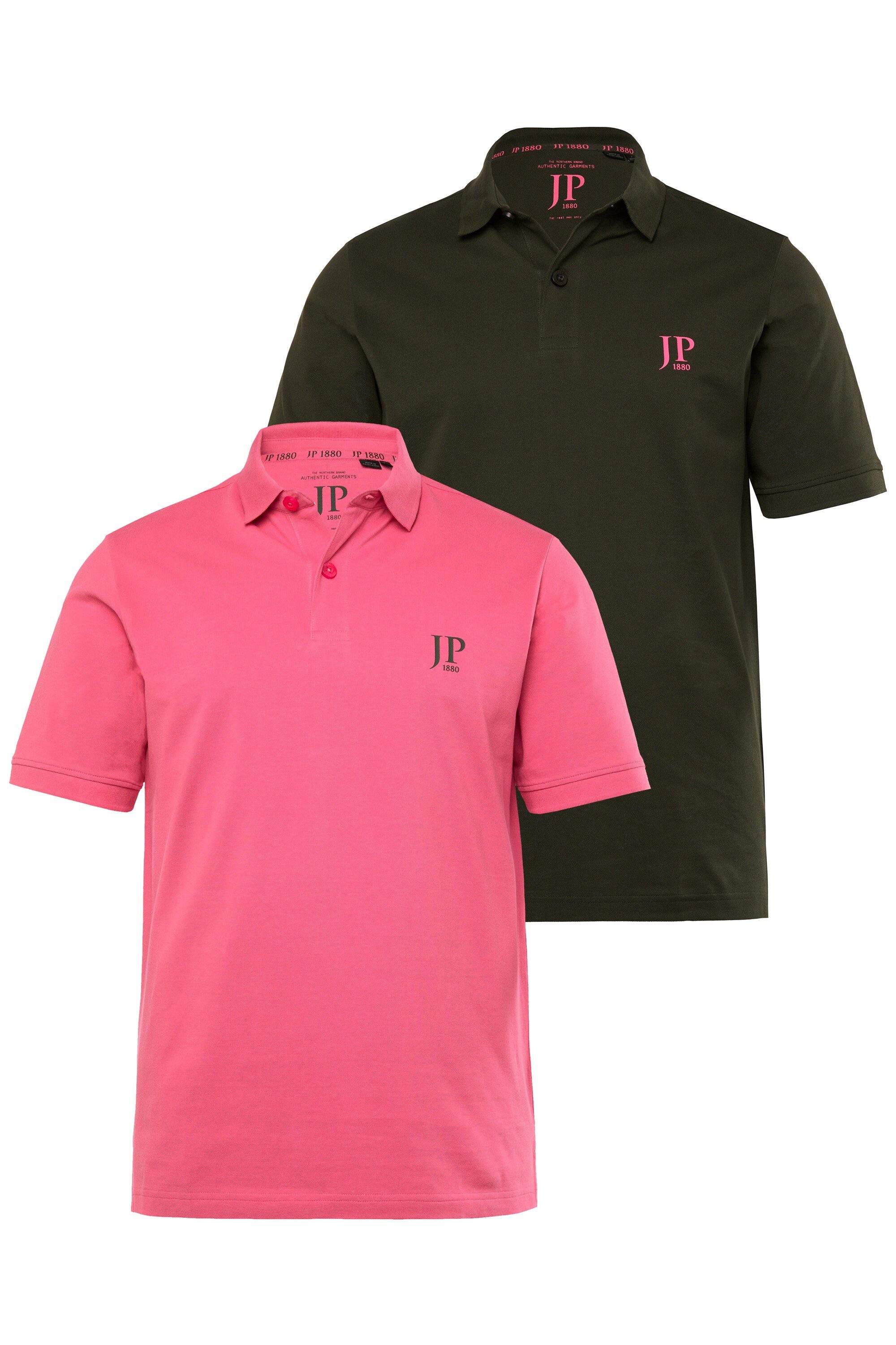 JP1880 Poloshirt Poloshirts Basic 2er-Pack Piqué gekämmte Baumwolle (2-tlg) günstig online kaufen