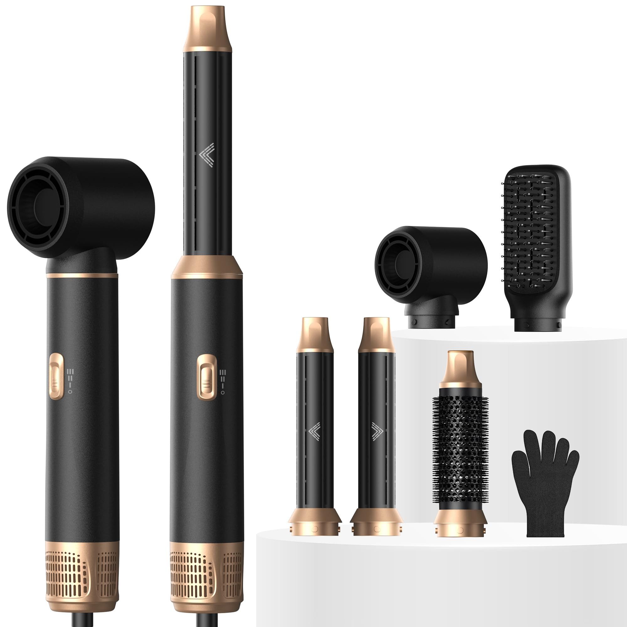 UKLISS Multihaarstyler Hairstyler 5-in-1-Luftstyler, Lockenstab, Föhn, Glättbürste, Multistyler, Rundbürste, Geschenke für Frauen