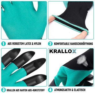 MAVURA Gartenhandschuhe KRALLOX Krallenhandschuhe Garten Handschuhe mit Krallen zum Graben Universalgröße für Damen & Herren