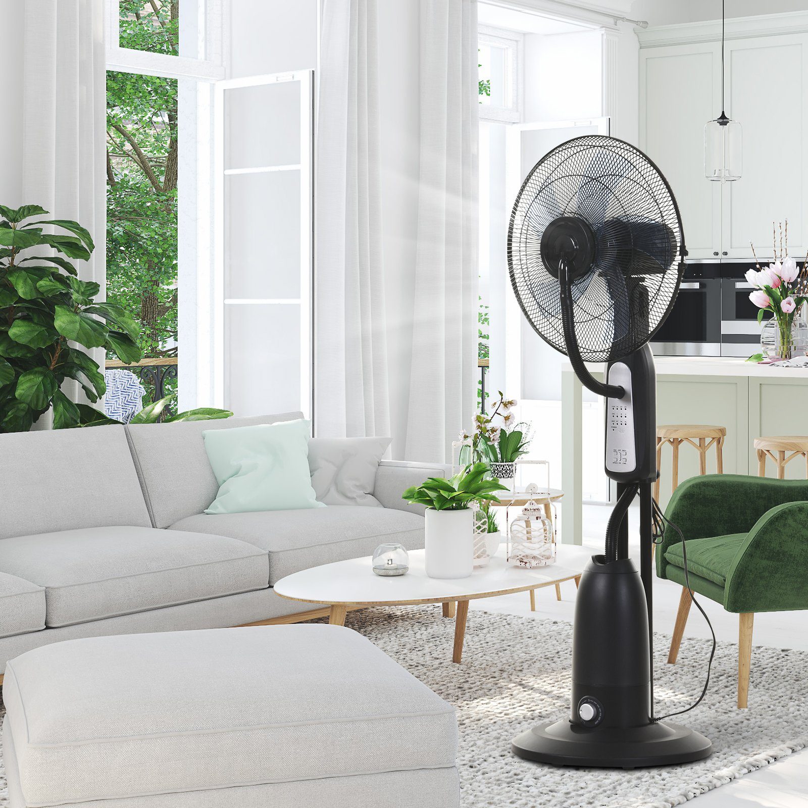 HOMCOM Standventilator Standventilator mit Wasserzerstäuber günstig online kaufen