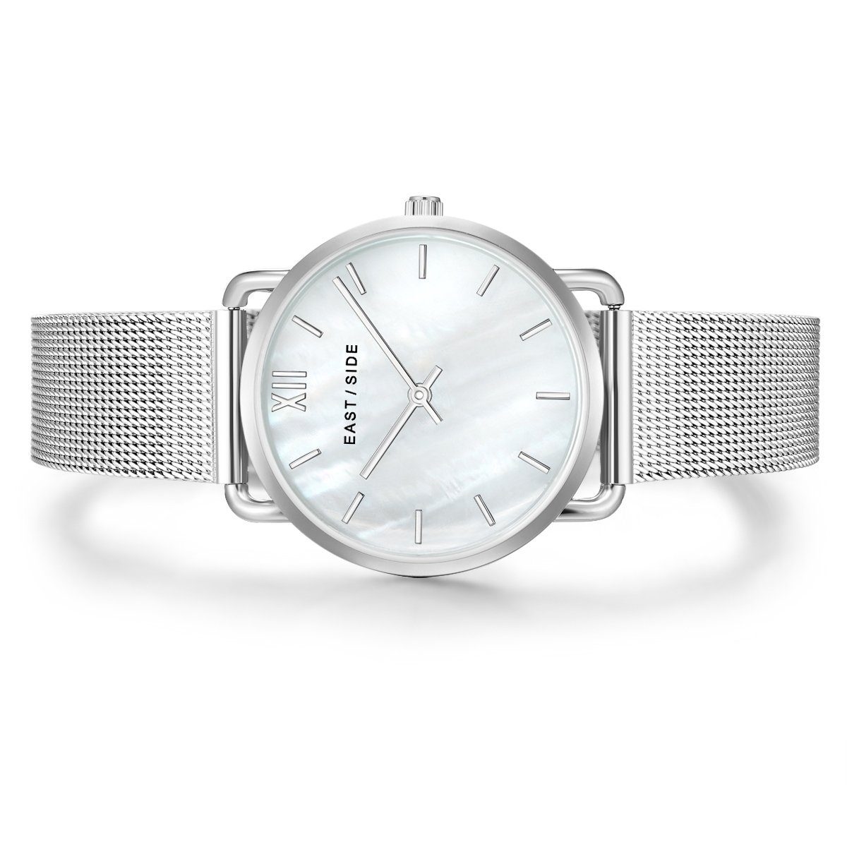 Eastside Quarzuhr Pearl Moon silber, mit Perlmutt
