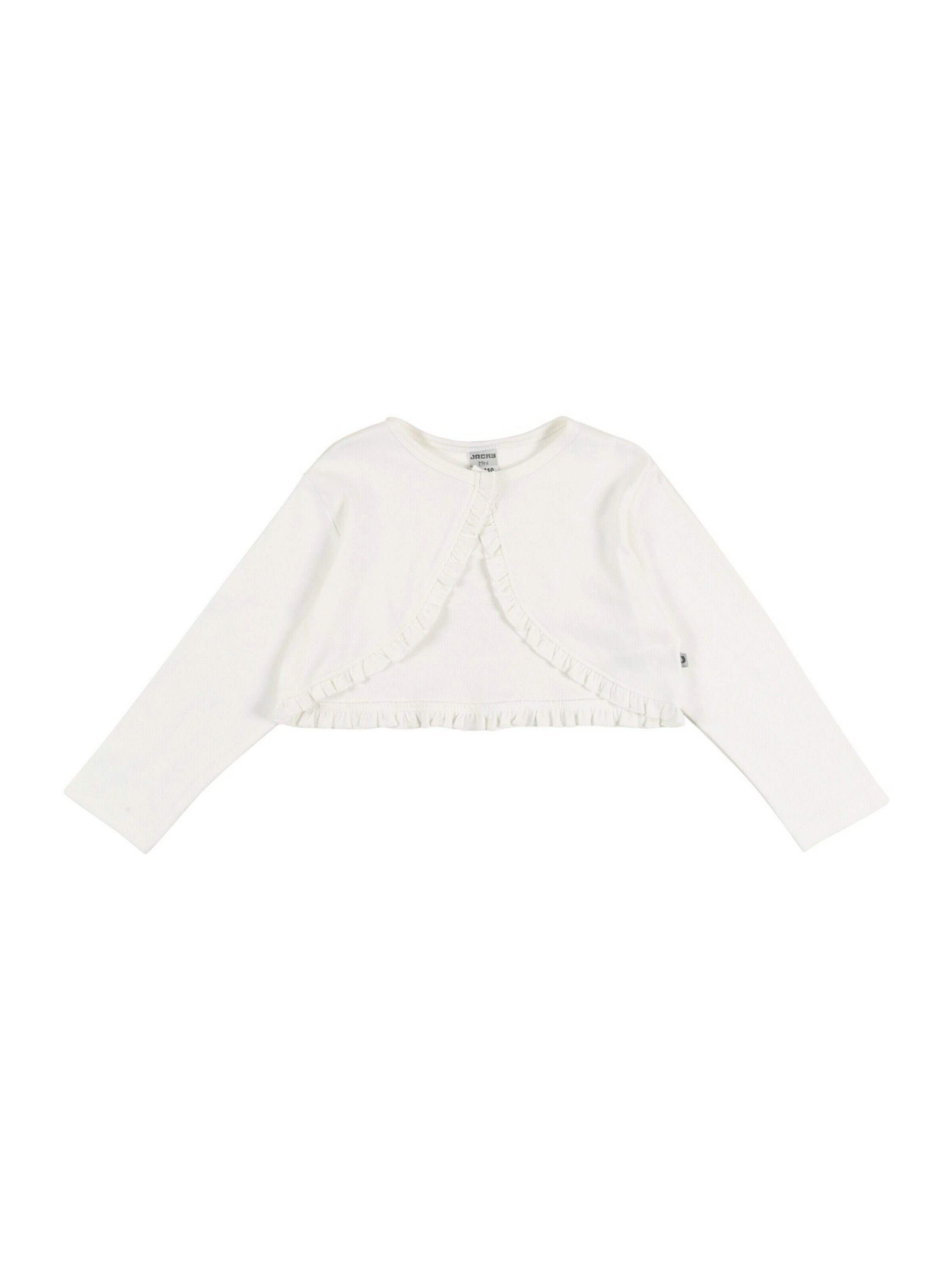 JACKY Strickjacke (1-tlg) Rüschen