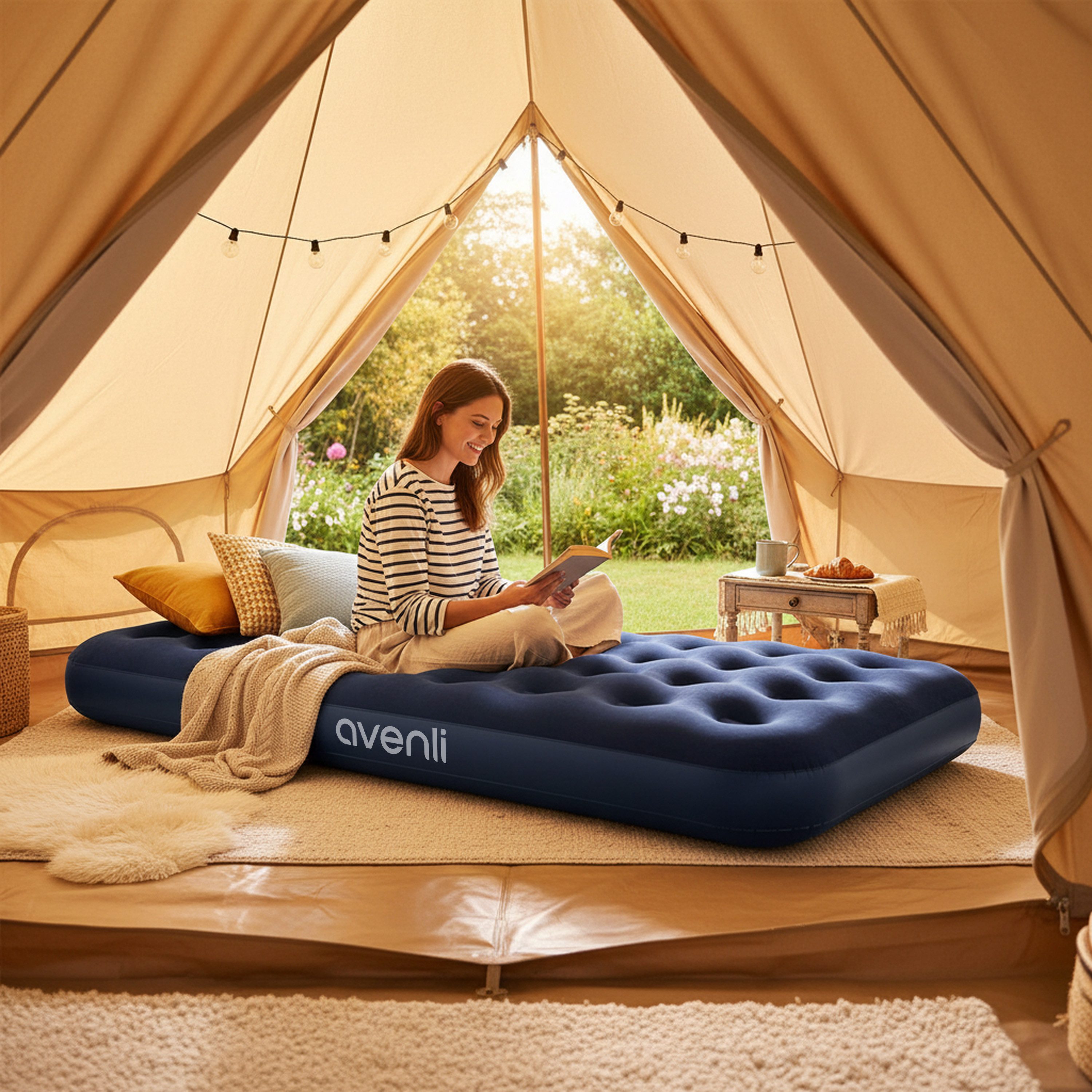 Avenli Luftbett Campingbett aufblasbar 191x99x22 cm, günstig online kaufen