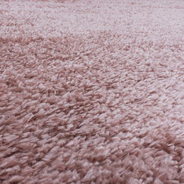 Hochflor-Teppich Unicolor - Einfarbig, Carpettex, Läufer, Höhe: 30 mm, Teppich Wohnzimmer Einfarbig Shaggy verschidene farben und größen