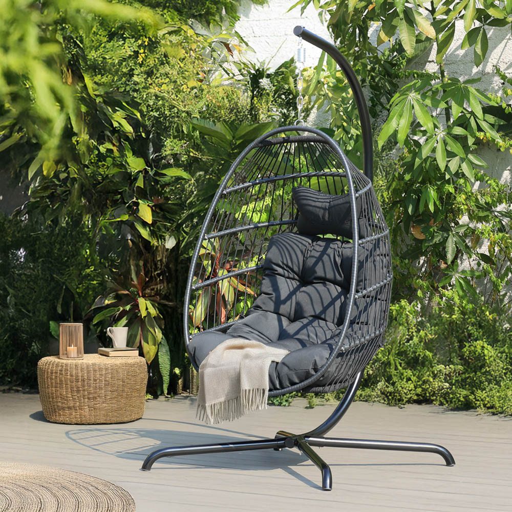 HOME DELUXE Hängesessel faltbar LOMA - 86 x 118 x 72 cm, inkl. Gestell und günstig online kaufen