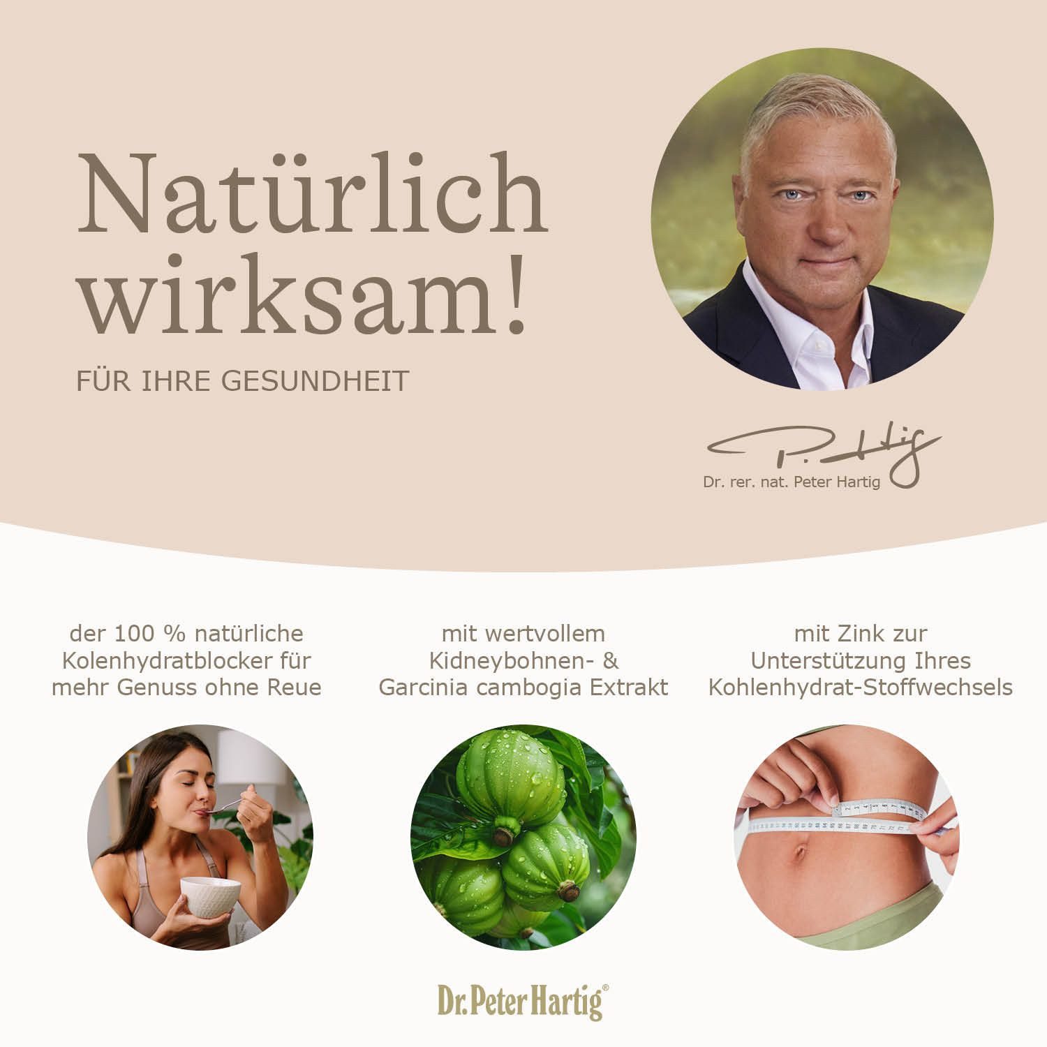 Dr. Peter Hartig Carbo Ultra Power, natürlicher Kohlenhydrateblocker, 100% natürlich, Kapseln, 120 Kapseln, 2-Monats-Vorrat, à 66 g – Bild 4 von 5