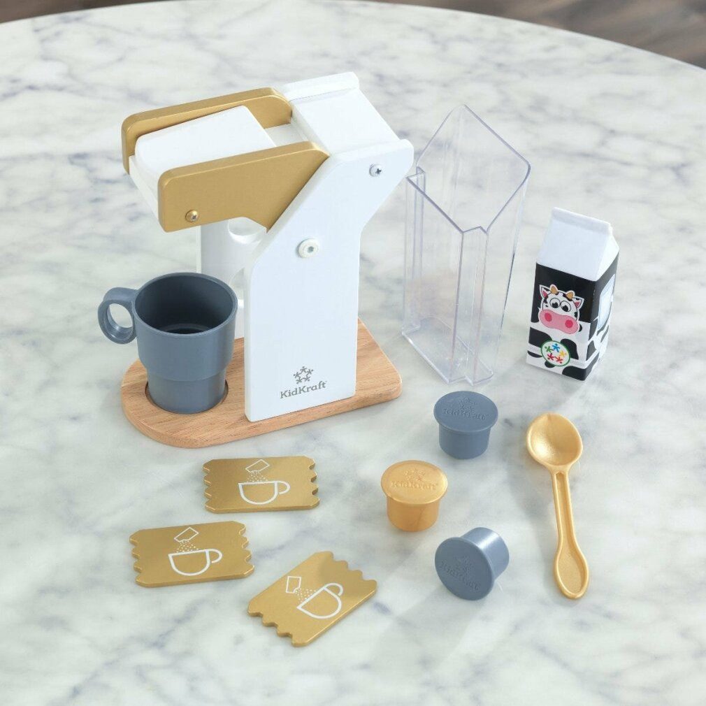 KidKraft® Spielgeschirr KIDKRAFT Kaffeemaschine mit Zubehör - gold