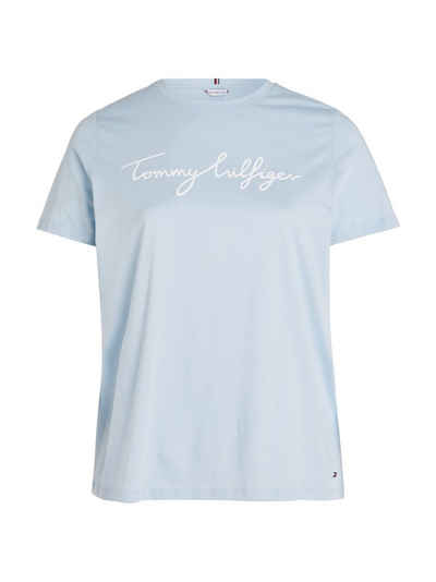 Tommy Hilfiger Curve T-Shirt CRV REG C-NK SIGNATURE TEE SS Große Größen