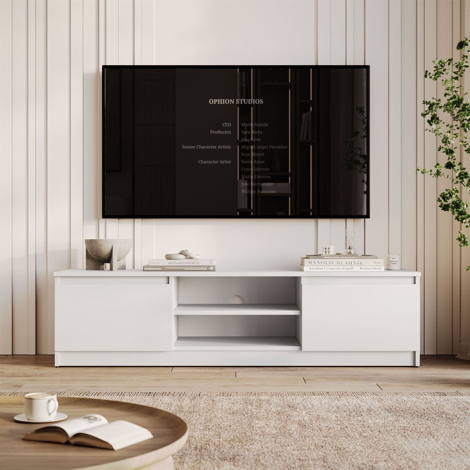Lookway TV-Schrank HANA 140 cm TV-Lowboard mit Stauraum (1x TV-Schrank) Breite: 140 cm